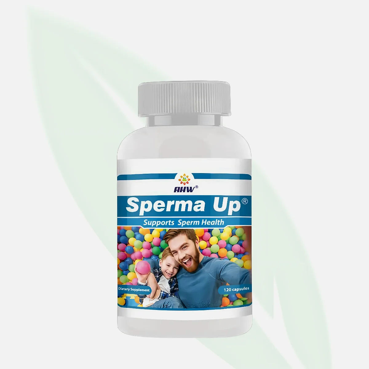 AHW Sperma Up Male Fertility Support with L-Carnitine & CoQ10 120 Capsules