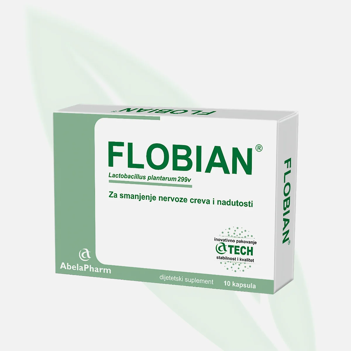 FLOBIAN كبسولات بروبيوتيك لصحة الجهاز الهضمي والقولون العصبي 10 كبسولة