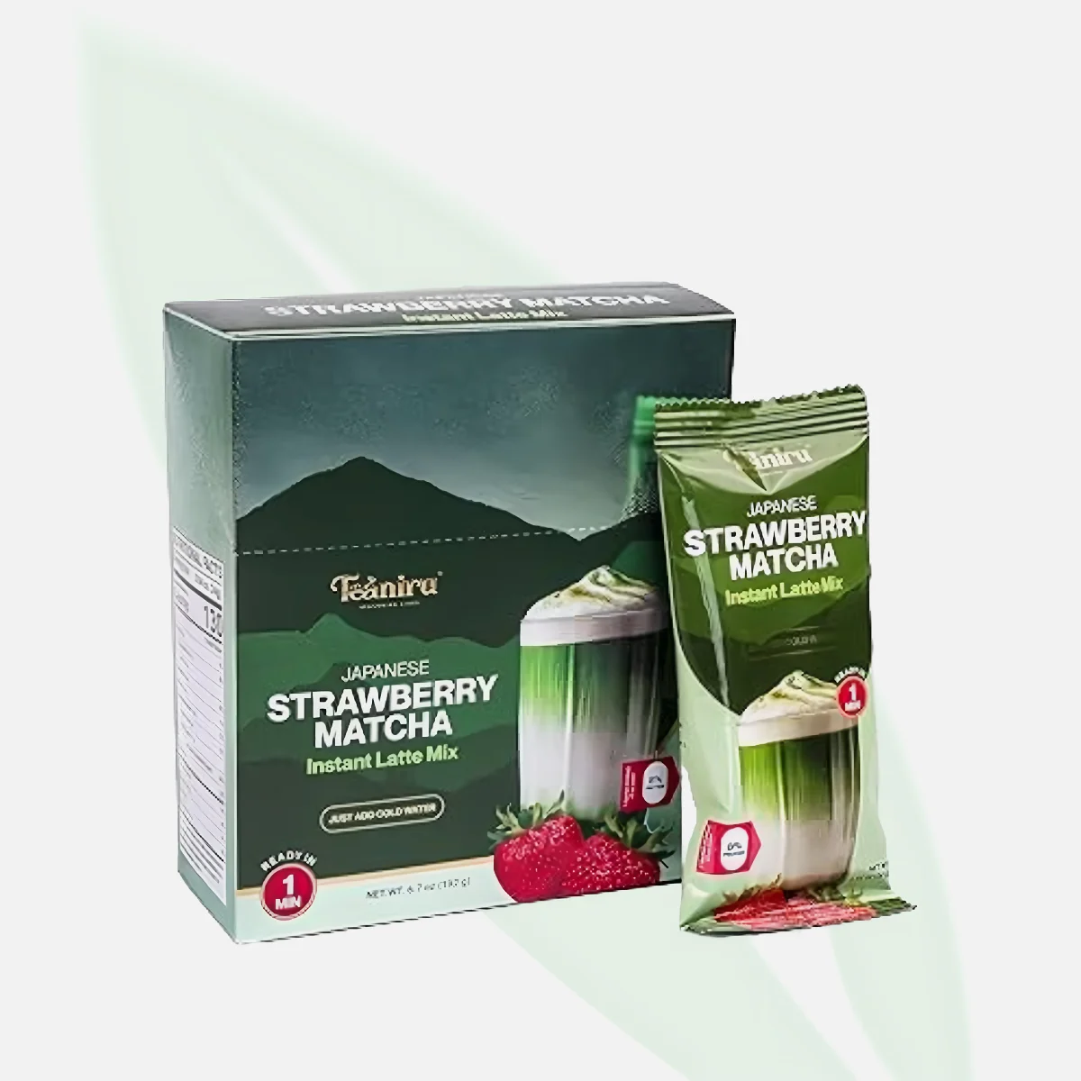 MATCHA STICK مشروب ماتشا بالسبيرولينا والسينا بنكهة الفراولة 20 ساشيه MATCHA STICK مشروب ماتشا بالسبيرولينا والسينا بنكهة الفراولة 20 ساشيه