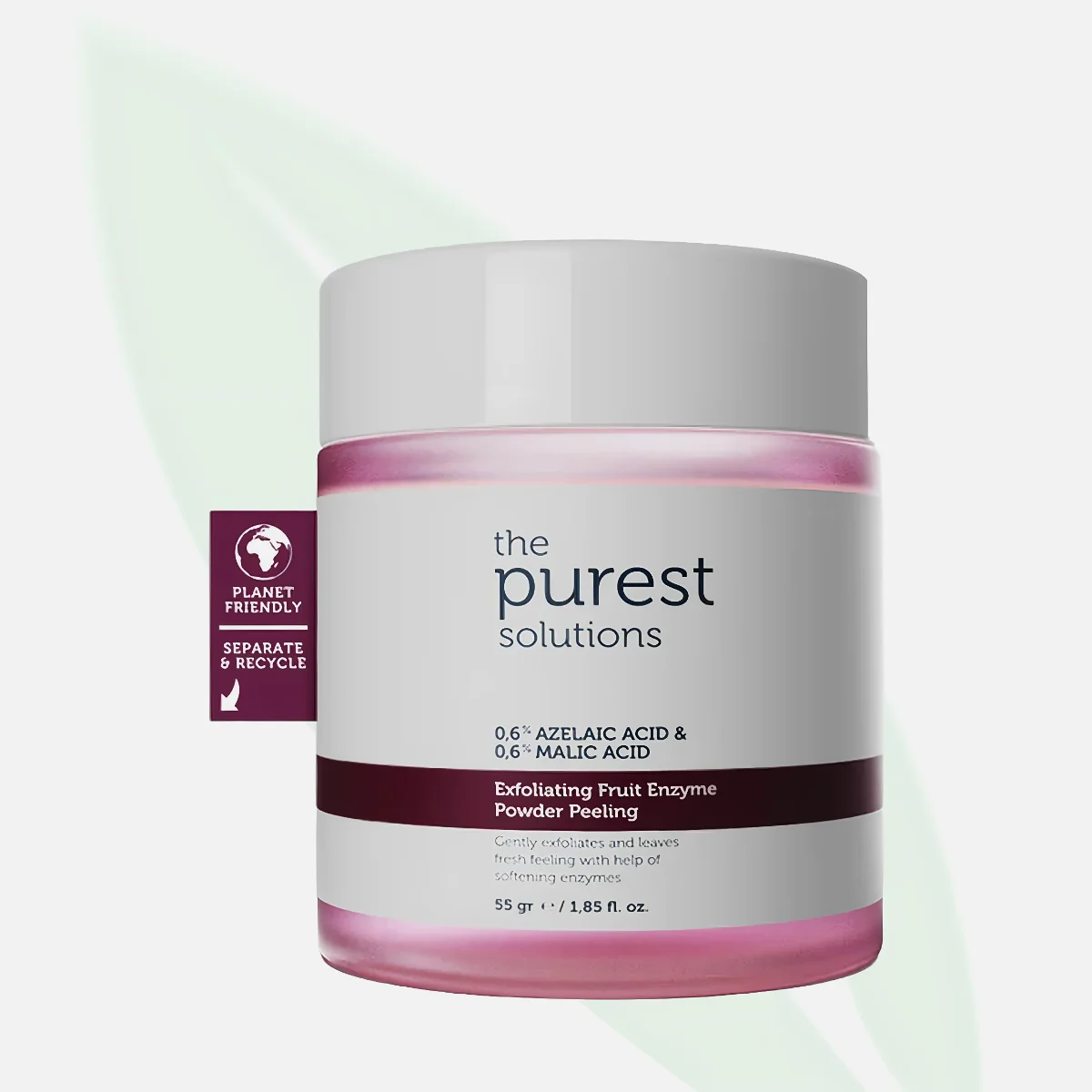 THE PUREST SOLUTIONS بودرة تقشير إنزيم الفاكهة AHA 55 غ