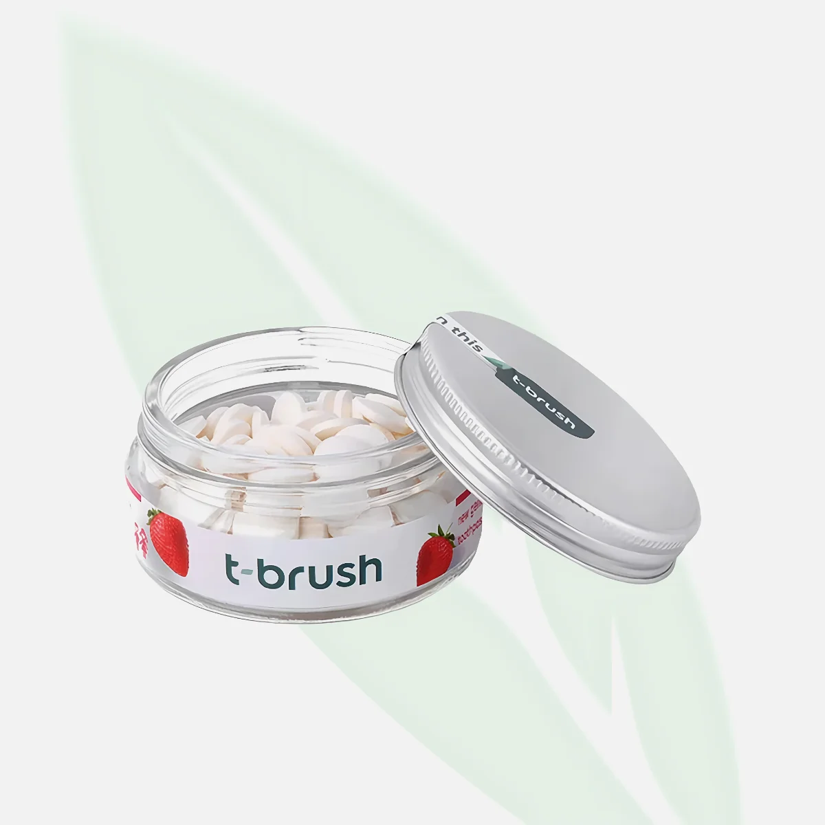 T BRUSH أقراص معجون أسنان للأطفال بنكهة الفراولة خالية فلورايد 90 قرصاً T BRUSH أقراص معجون أسنان للأطفال بنكهة الفراولة خالية فلورايد 90 قرصاً