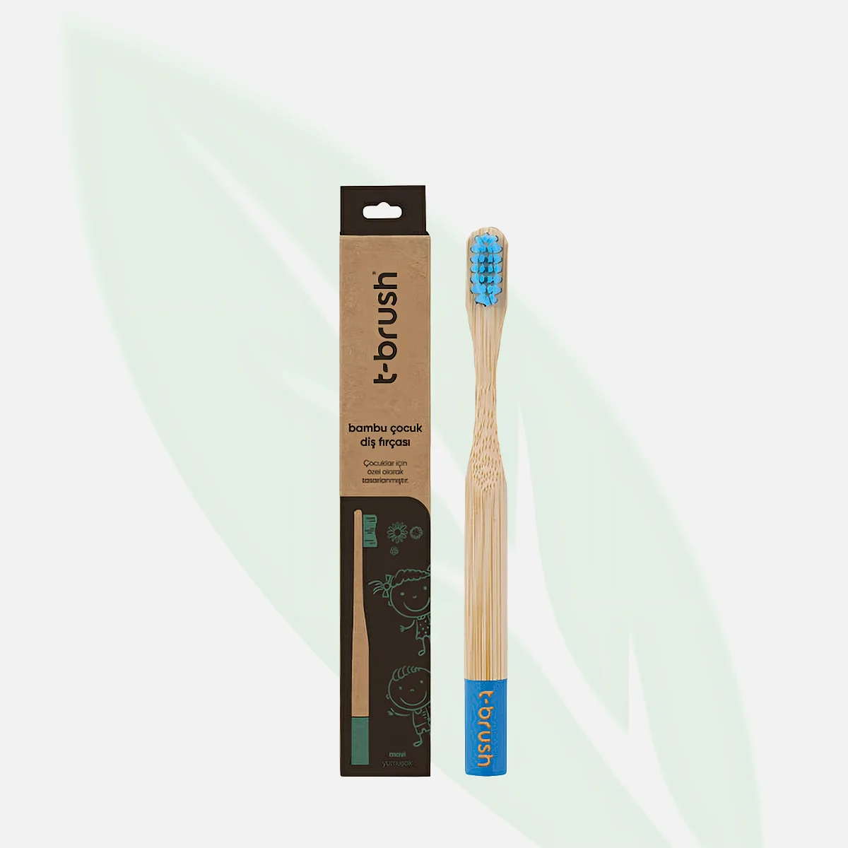 T-Brush Kids Bamboo Toothbrush Soft - Blue