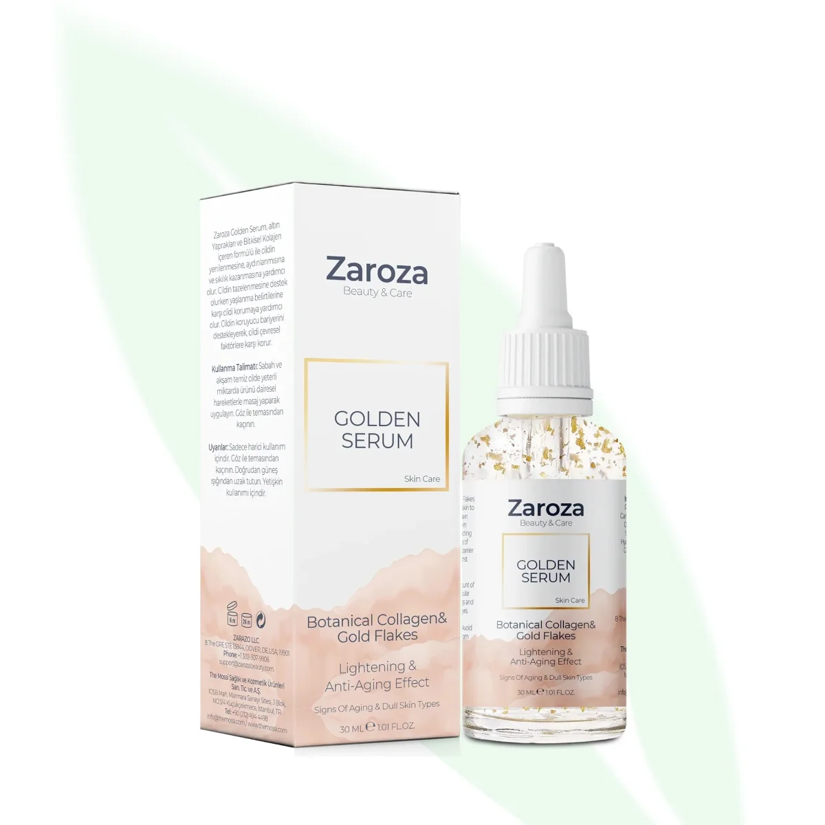 ZAROZA Golden Serum 24K Gold Flakes 30ml ZAROZA Golden Serum 24K Gold Flakes 30ml