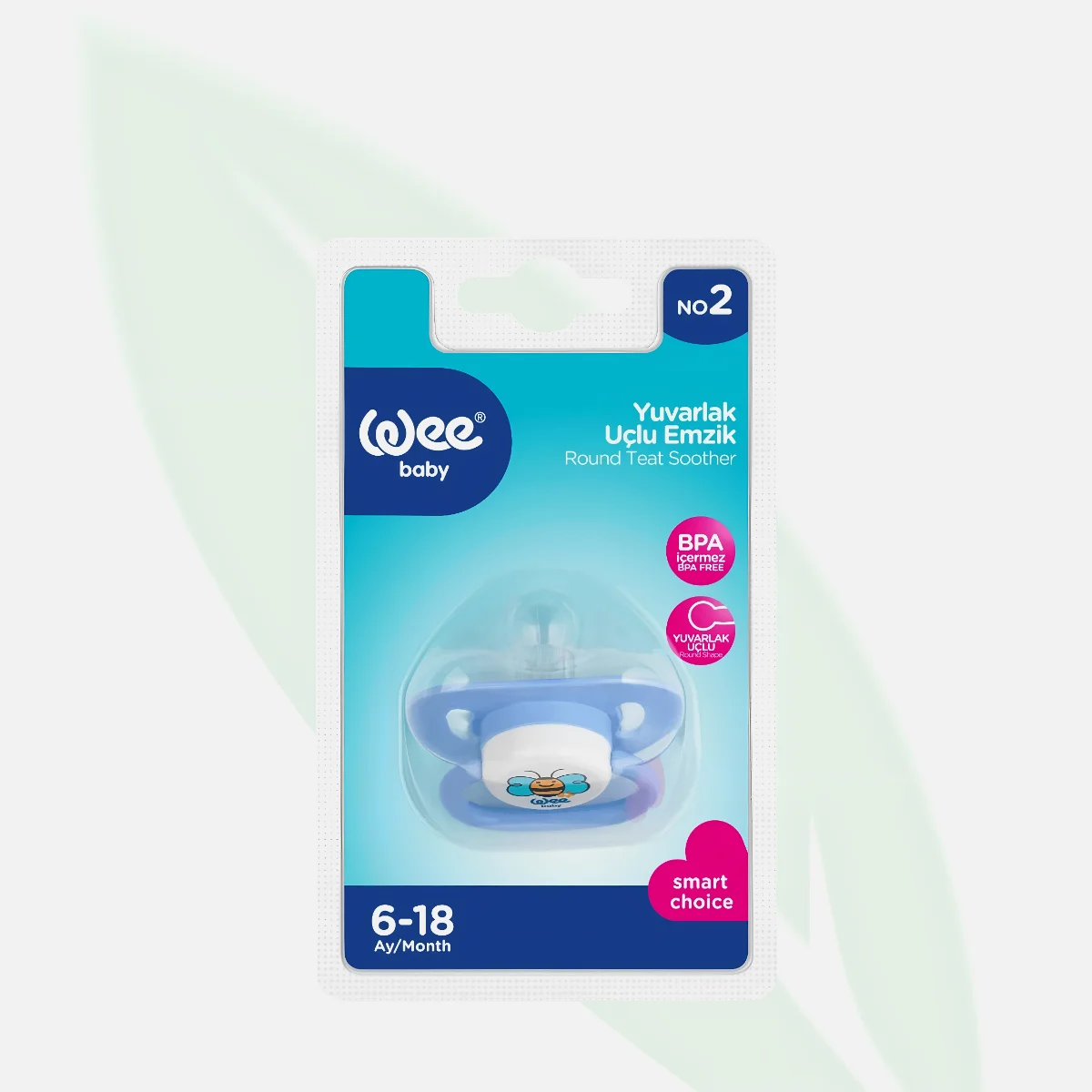 WEE BABY No.2 Round Nipple Silicone 6-18 Months WEE BABY No.2 Round Nipple Silicone 6-18 Months