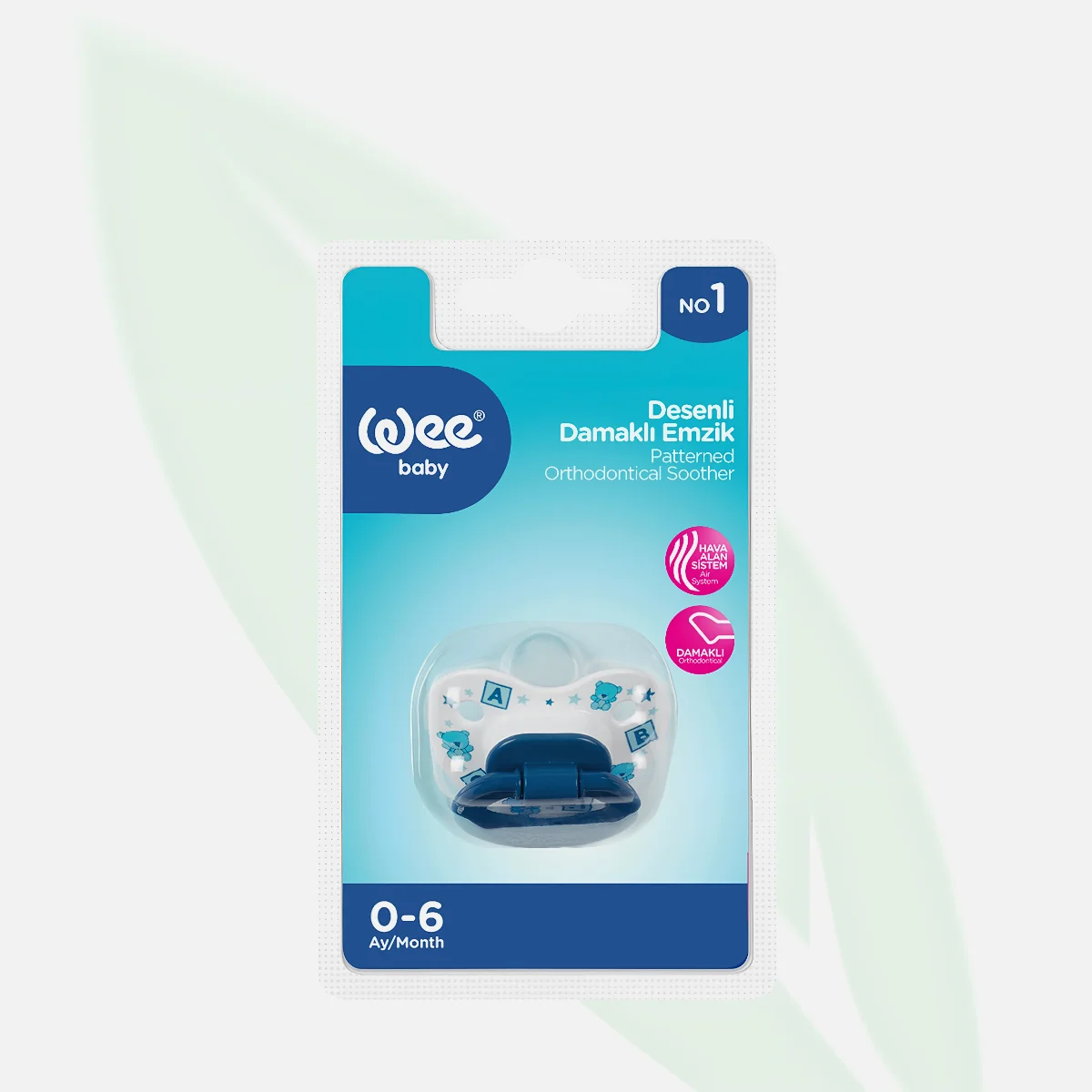 WEE BABY Soft Silicone Orthodontic Soother No.3 18+ Months WEE BABY Soft Silicone Orthodontic Soother No.3 18+ Months