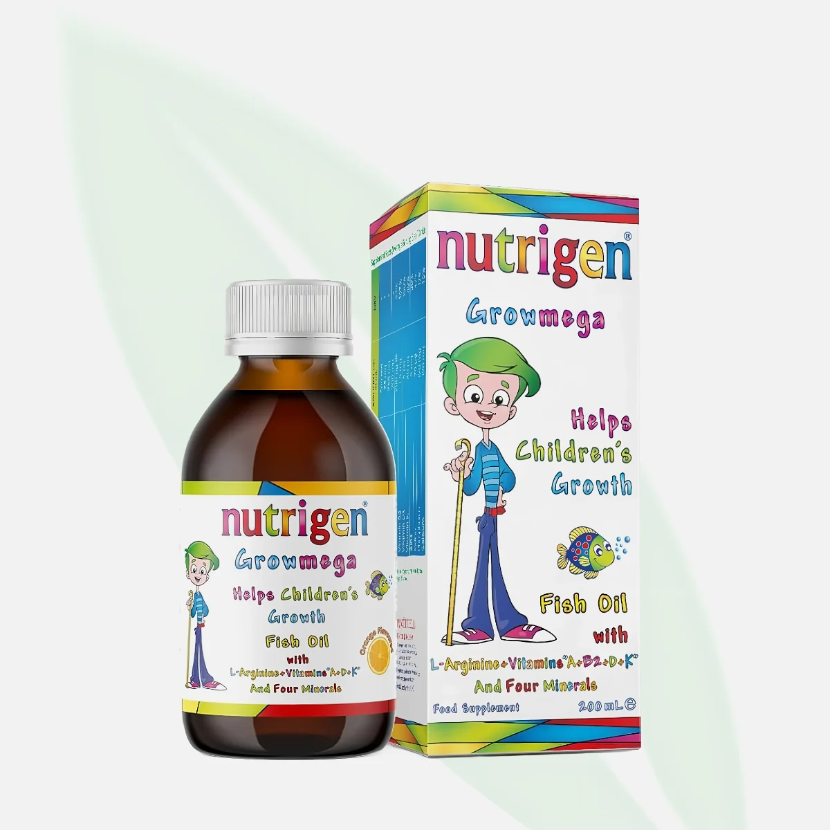 NUTRIGEN Growomega Kid Fish Oil Syrup with Omega-3 200ml NUTRIGEN Growomega Kid Fish Oil Syrup with Omega-3 200ml