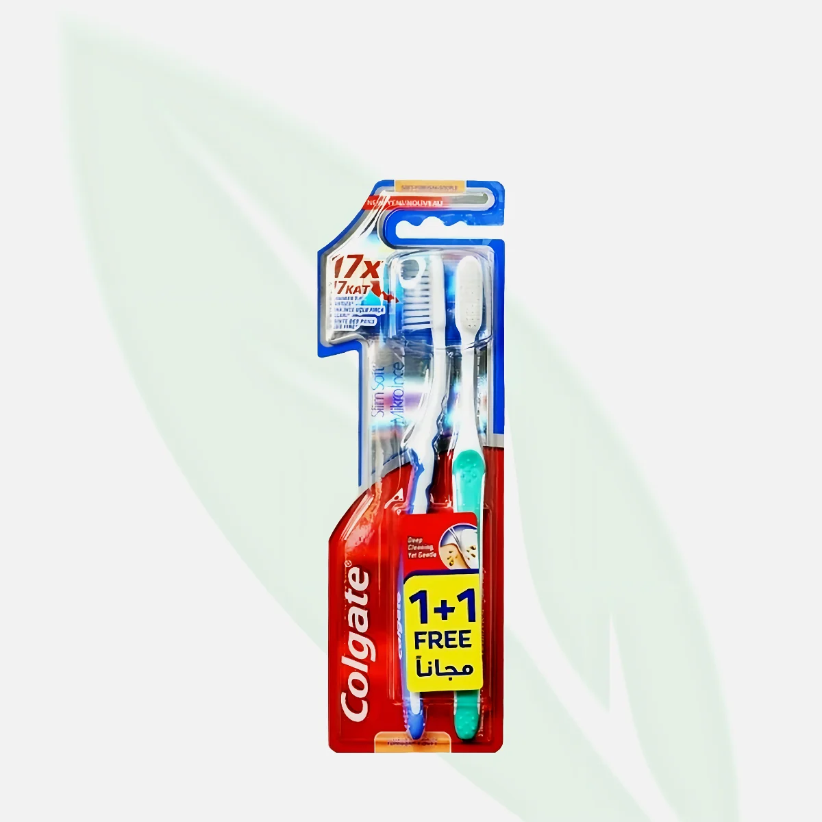 COLGATE SlimSoft Deep Clean Toothbrush - Pack of 2
