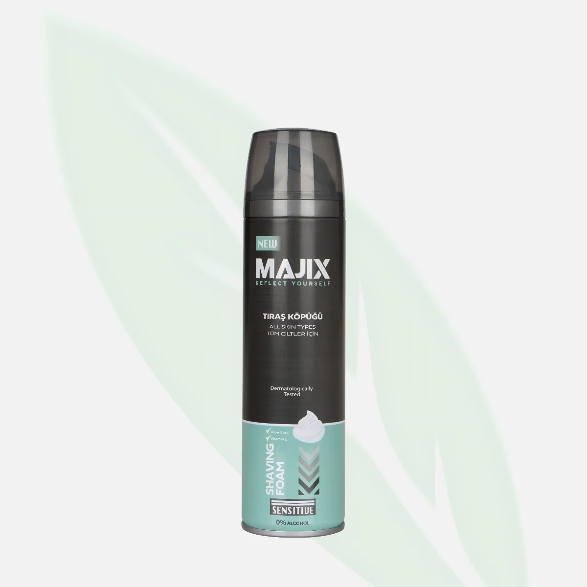 MAJIX رغوة الحلاقة المرطّبة للرجال بالألوي فيرا وفيتامين E 200 مل