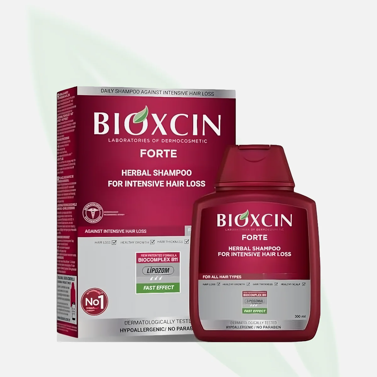BIOXCIN Forte Herbal Shampoo for Intensive Hair Loss 300ml