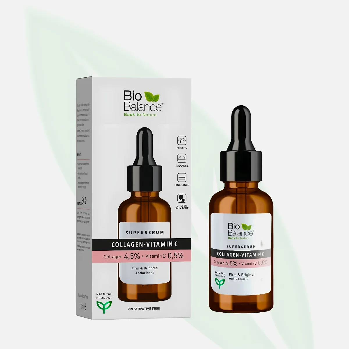 BIO BALANCE Collagen 4.5% + Vitamin C 0.5% Super Serum 30ml