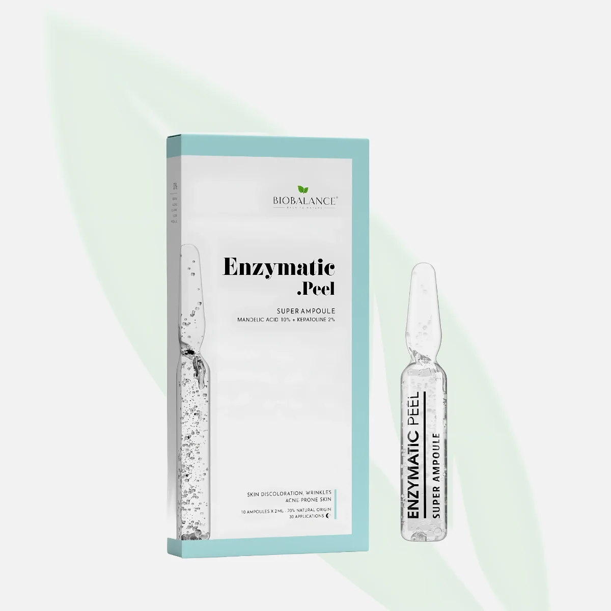 BIOBALANCE Enzymatic Peel Mandelic Acid 10% + Keratoline 2% Super Ampoule 10x2ml BIOBALANCE Enzymatic Peel Mandelic Acid 10% + Keratoline 2% Super Ampoule 10x2ml