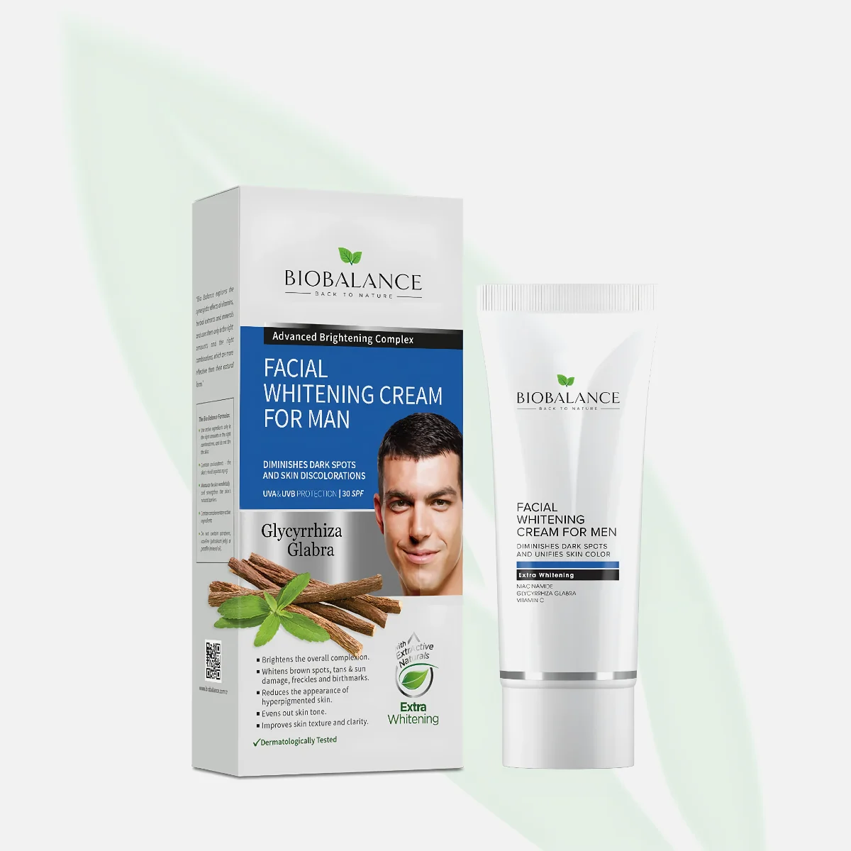 BIOBALANCE Men Facial Whitening Day Cream SPF30 60ml BIOBALANCE Men Facial Whitening Day Cream SPF30 60ml