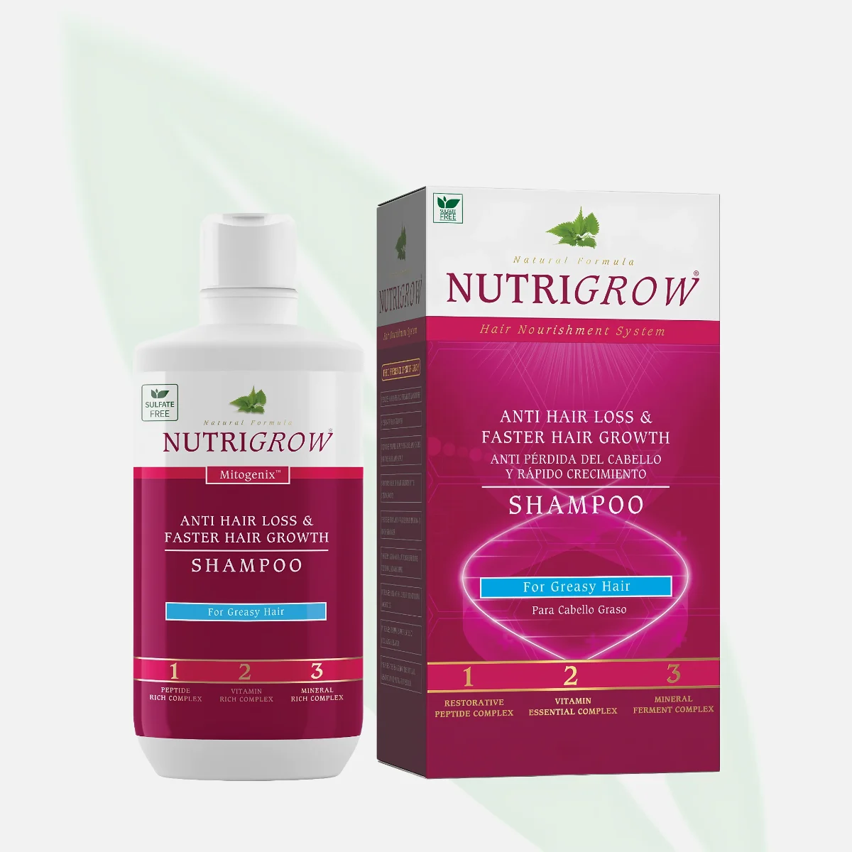 NUTRIGROW Anti Hair Loss Shampoo for Greasy Hair 300ml NUTRIGROW Anti Hair Loss Shampoo for Greasy Hair 300ml