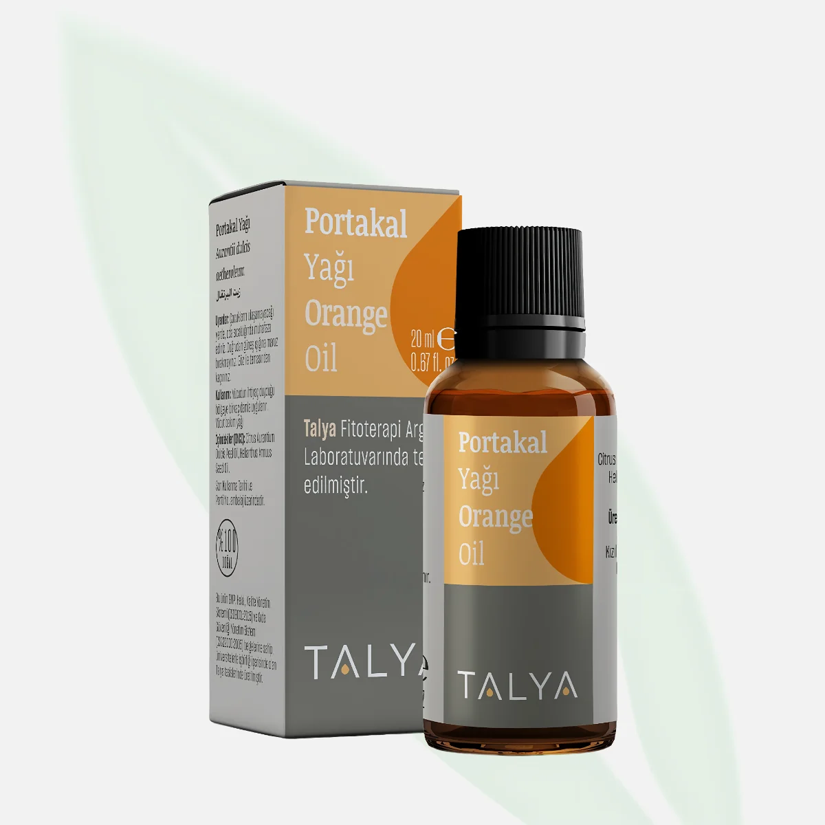 TALYA زيت البرتقال العطري الطبيعي النقي للأروماتيرابي 20 مل