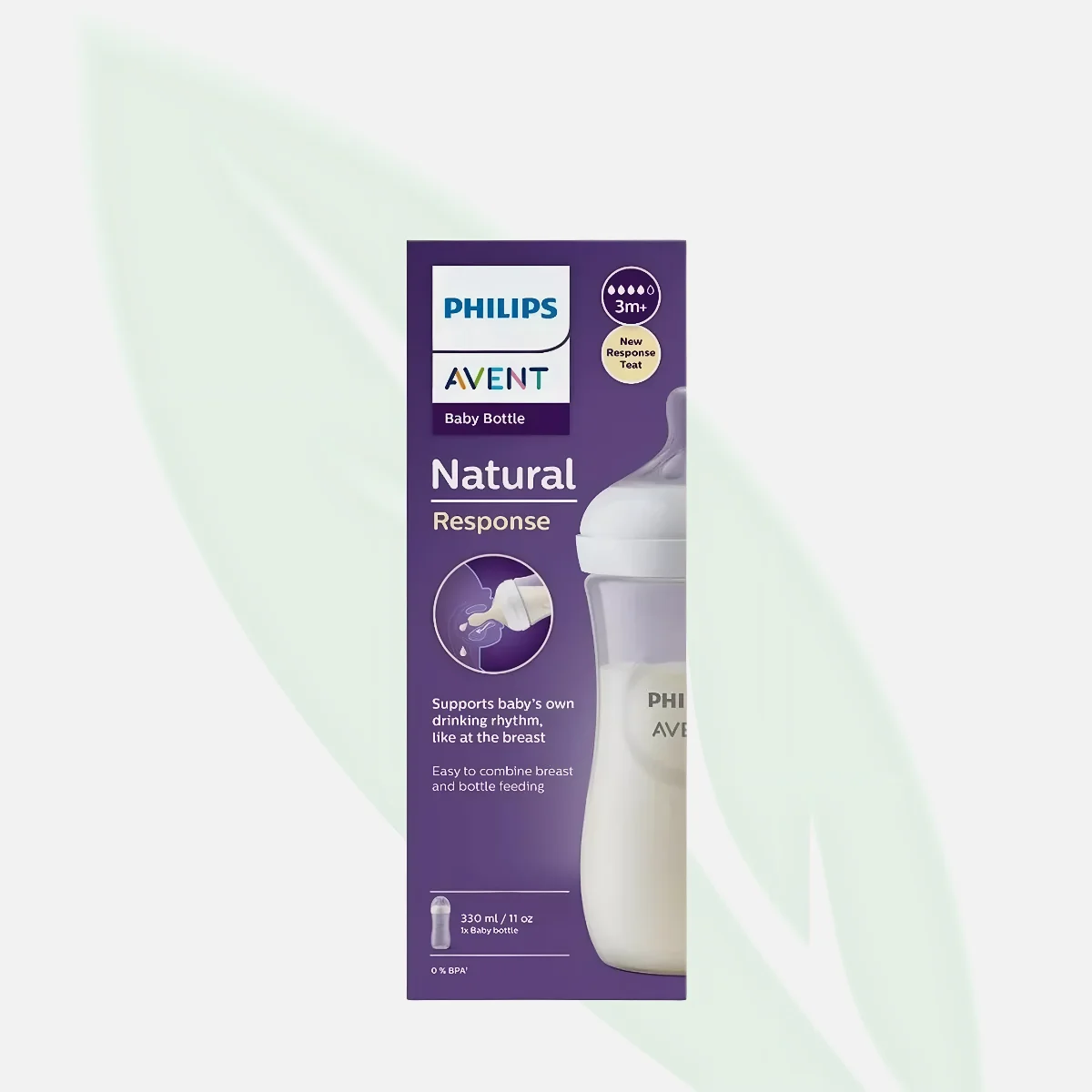 AVENT Natural Response Baby Bottle 330ml 3m+