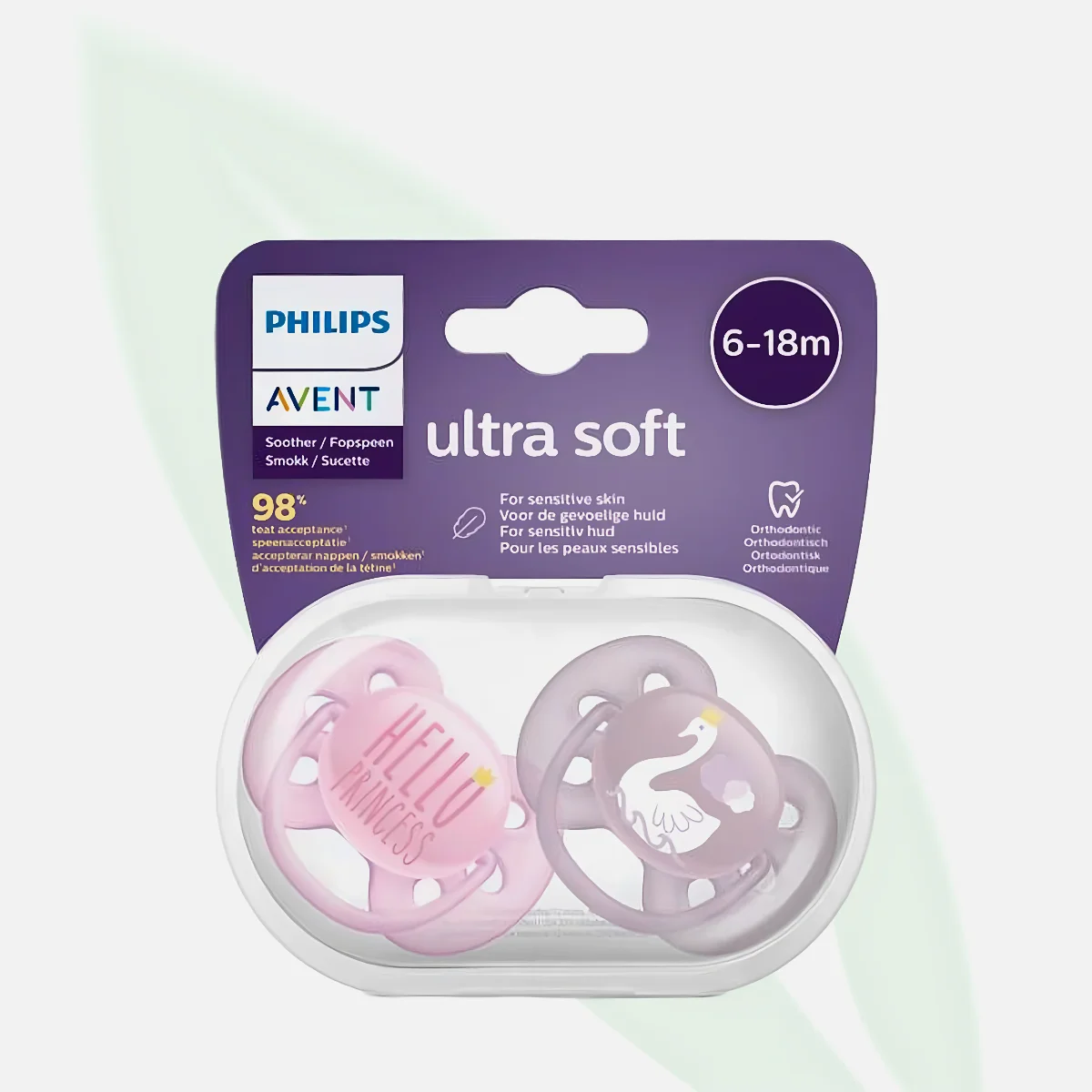 AVENT Ultra Soft Orthodontic Soother 6-18 Months