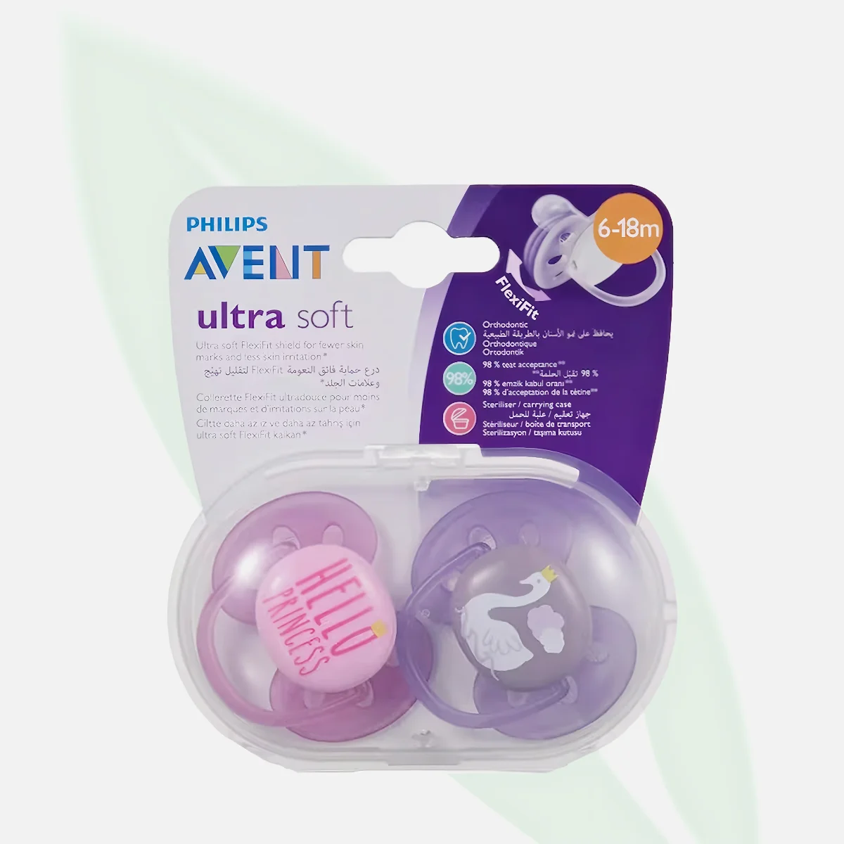 AVENT Ultra Soft Orthodontic Pacifier 6-18 Months Boy