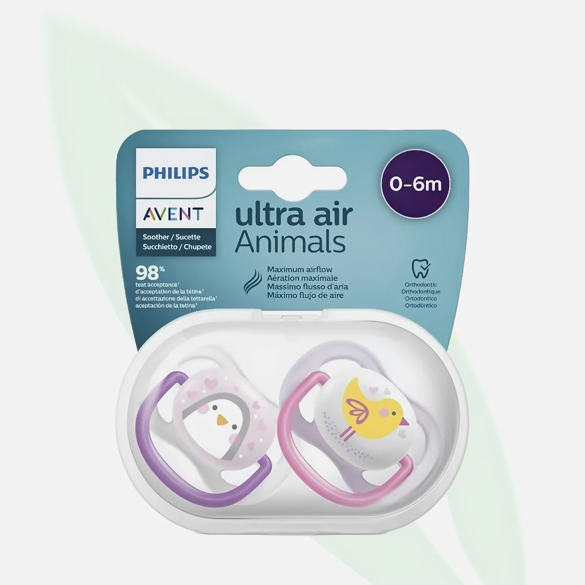 AVENT Ultra Air Animal Pacifier 0-6 Months