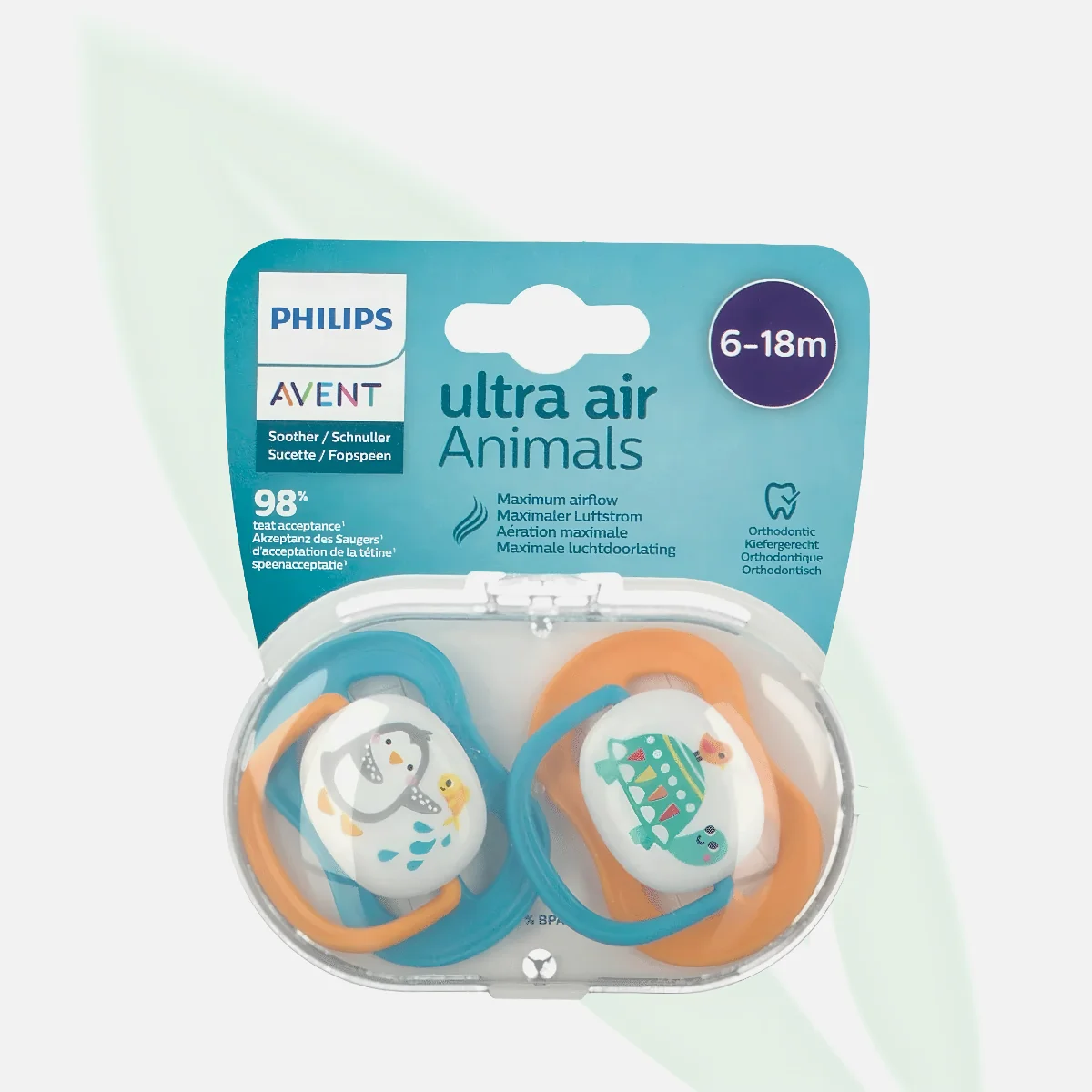 AVENT Ultra Air Animal Pacifier 6-18 Months