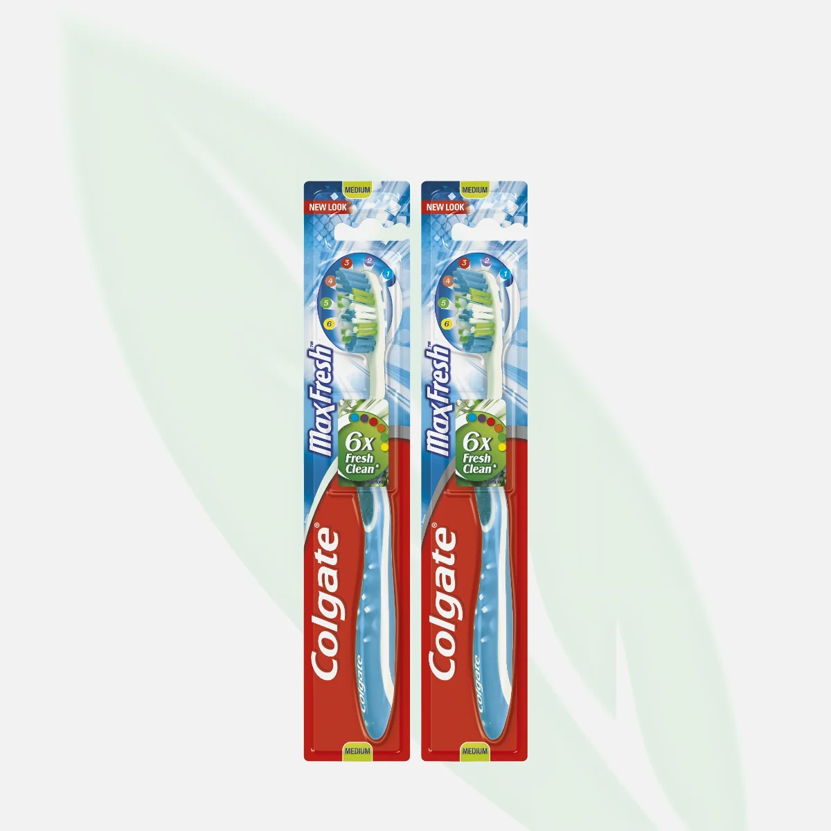 COLGATE MaxFresh Toothbrush Medium with Tongue Cleaner 1+1 Pack