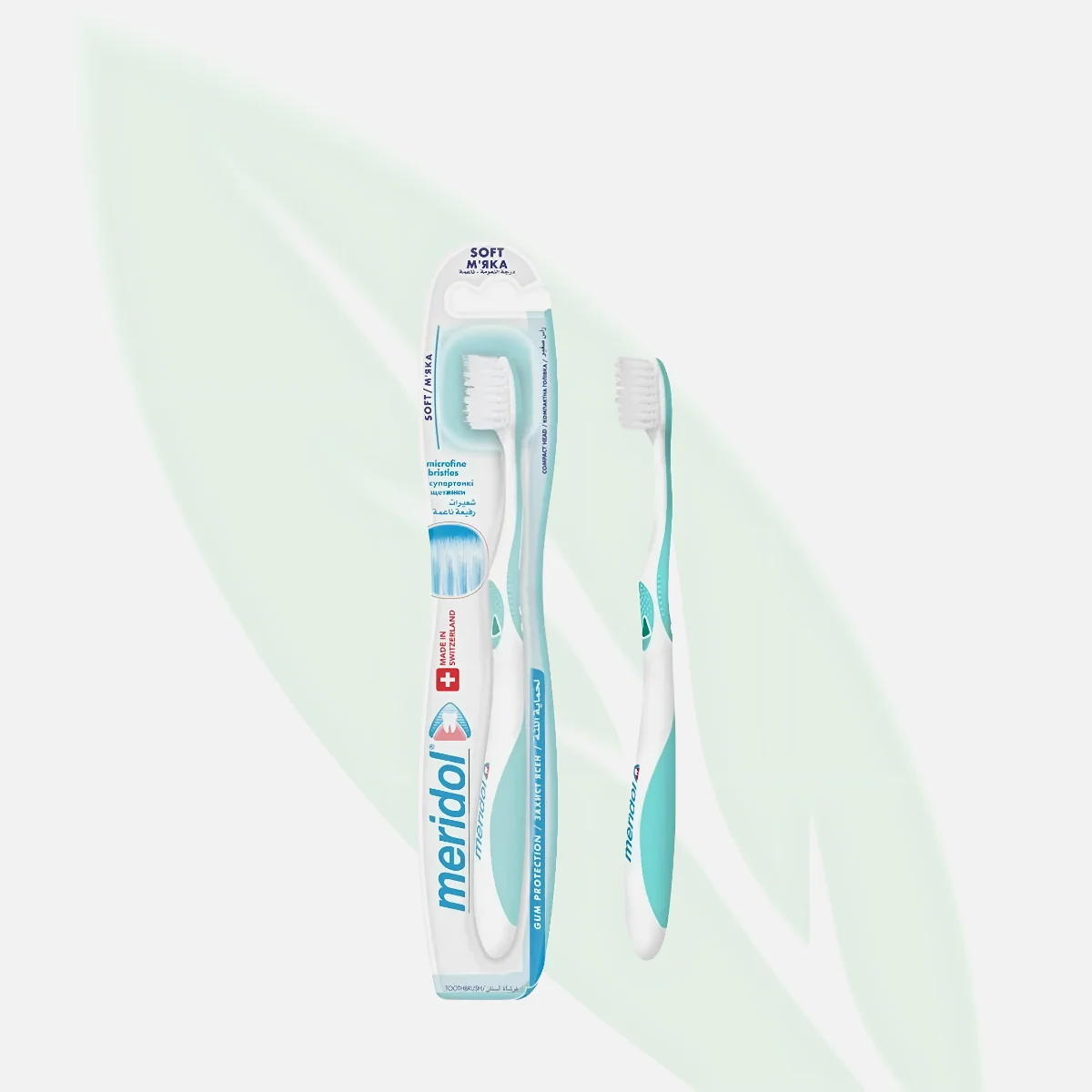 MERIDOL Gum Protection Soft Toothbrush with Micro-Fine Tapered Bristles
