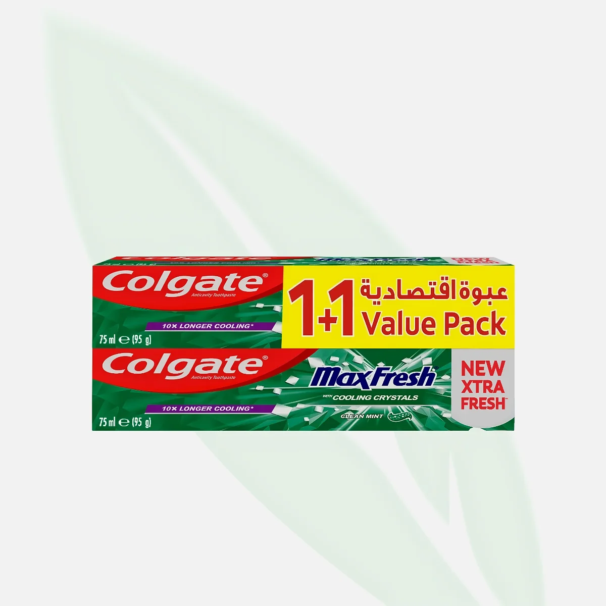 COLGATE Max Fresh Clean Mint Whitening Toothpaste with Breath Strips 1+1 Offer COLGATE Max Fresh Clean Mint Whitening Toothpaste with Breath Strips 1+1 Offer