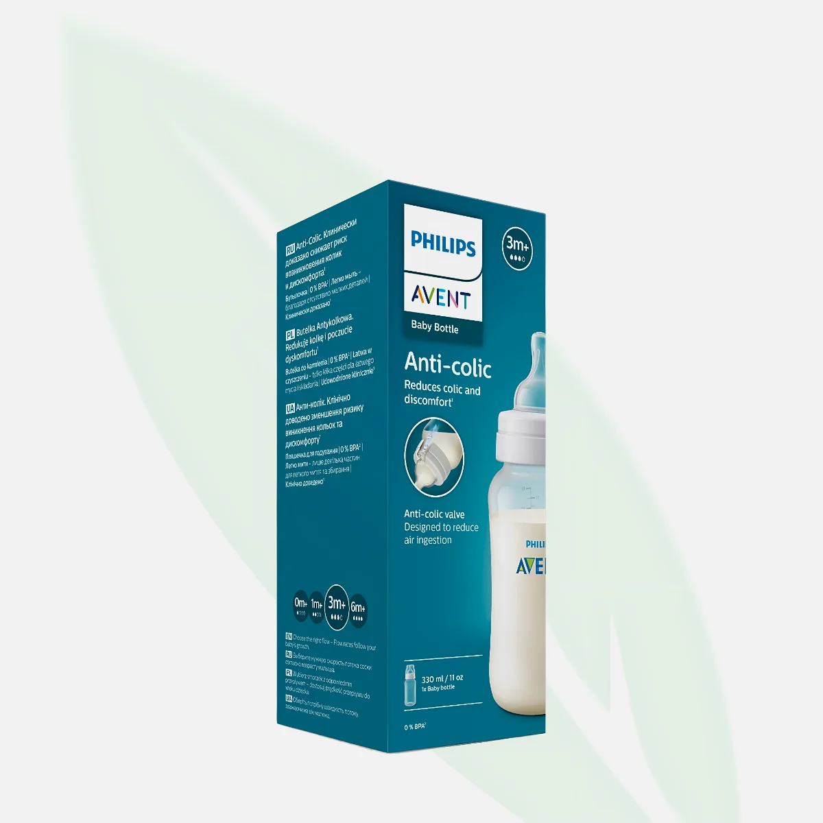 AVENT Anti-Colic Baby Bottle 3m+ 330ml AVENT Anti-Colic Baby Bottle 3m+ 330ml