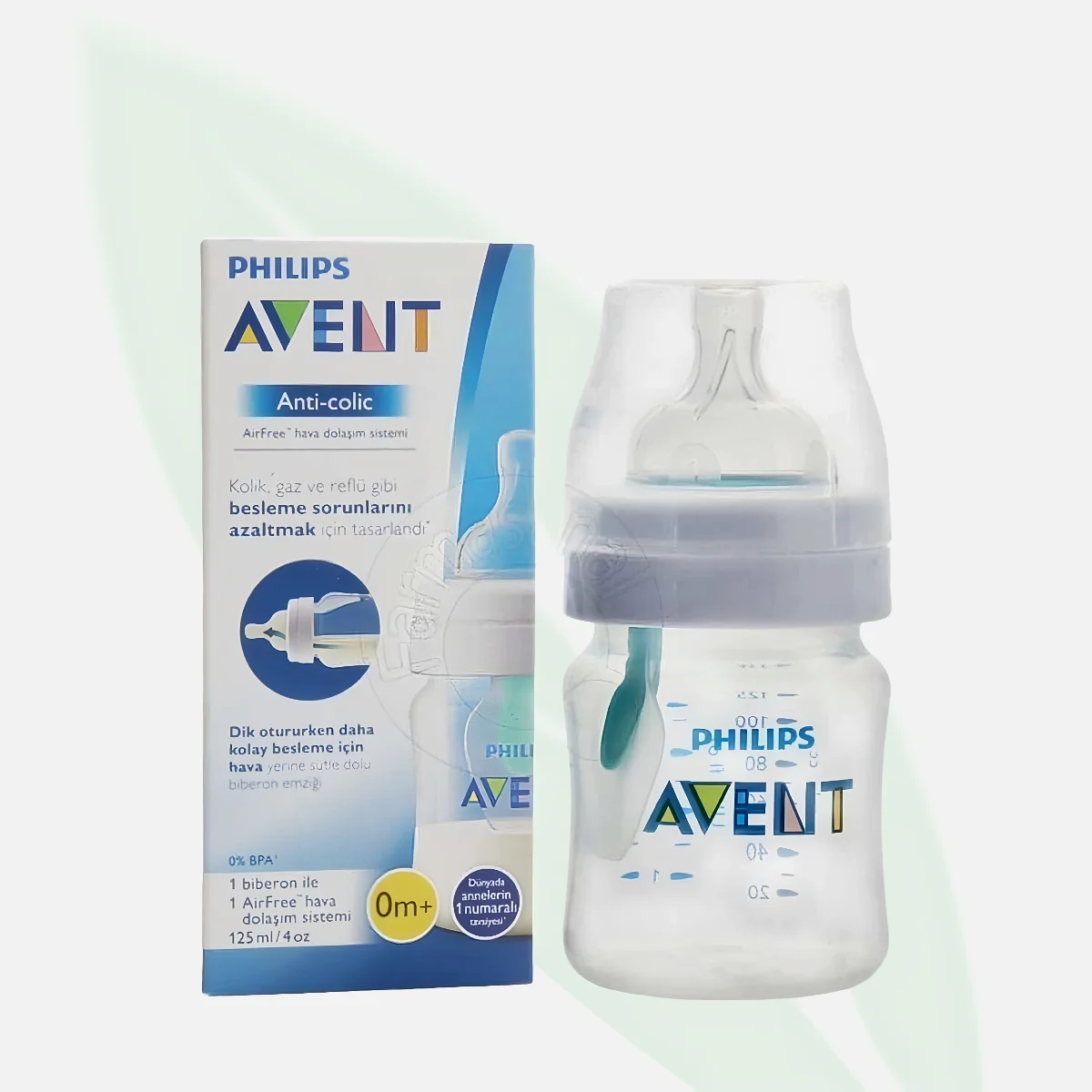 AVENT Anti-Colic Baby Bottle With Valve 125ml AVENT Anti-Colic Baby Bottle With Valve 125ml
