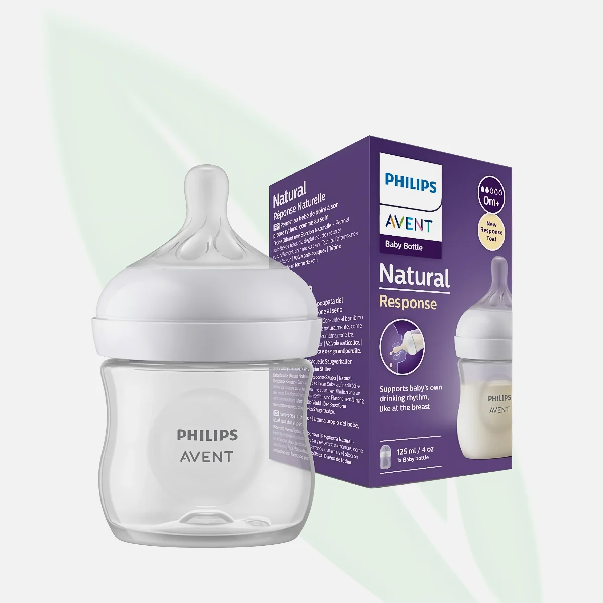 AVENT Natural Response Baby Bottle 0M+ 125ml AVENT Natural Response Baby Bottle 0M+ 125ml