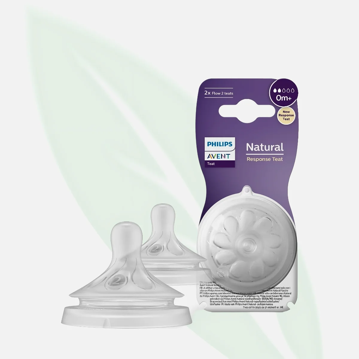 AVENT Natural Teat 0M+ (Pack of 2) AVENT Natural Teat 0M+ (Pack of 2)