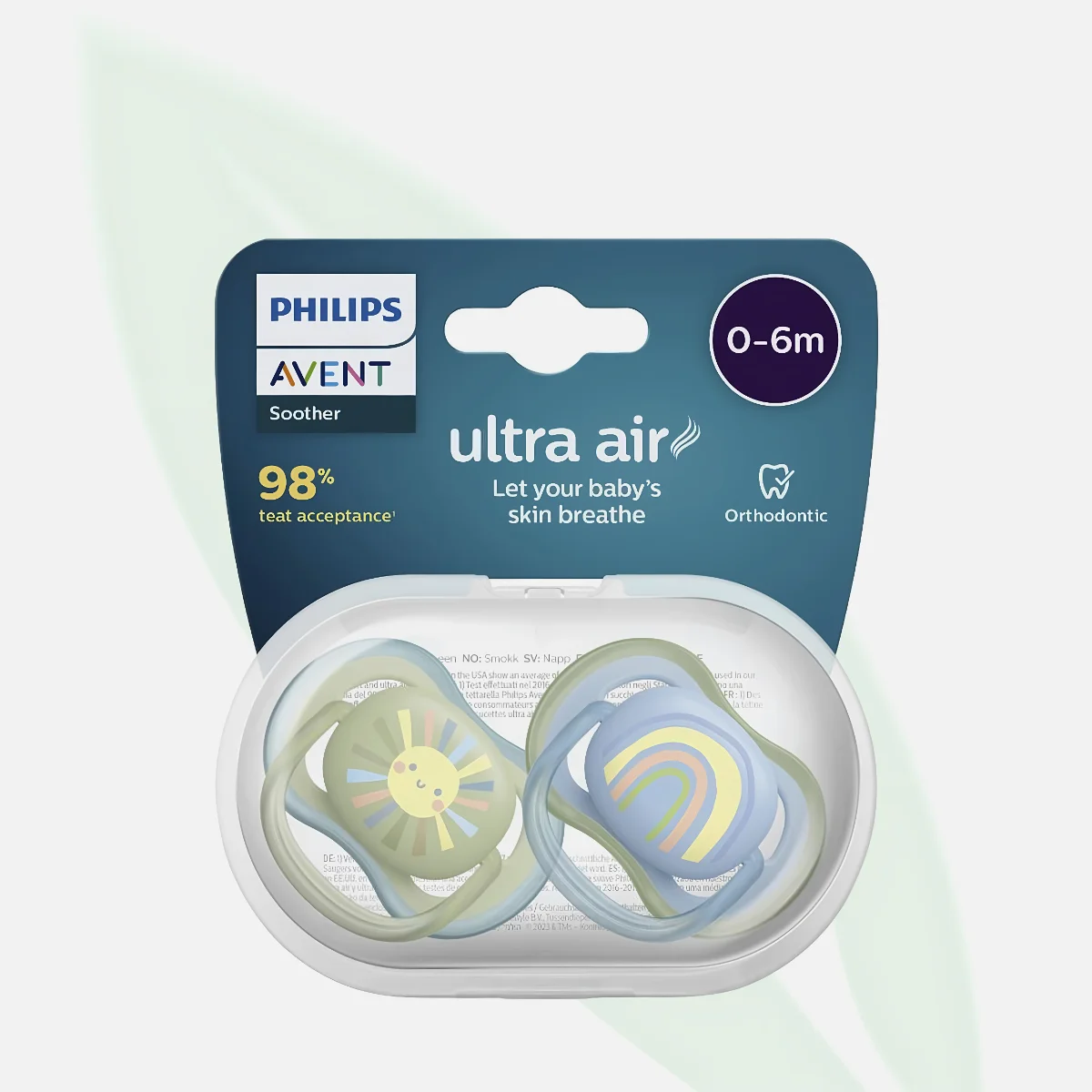 AVENT Ultra Air 0-6M Breathable Shield Pacifier AVENT Ultra Air 0-6M Breathable Shield Pacifier
