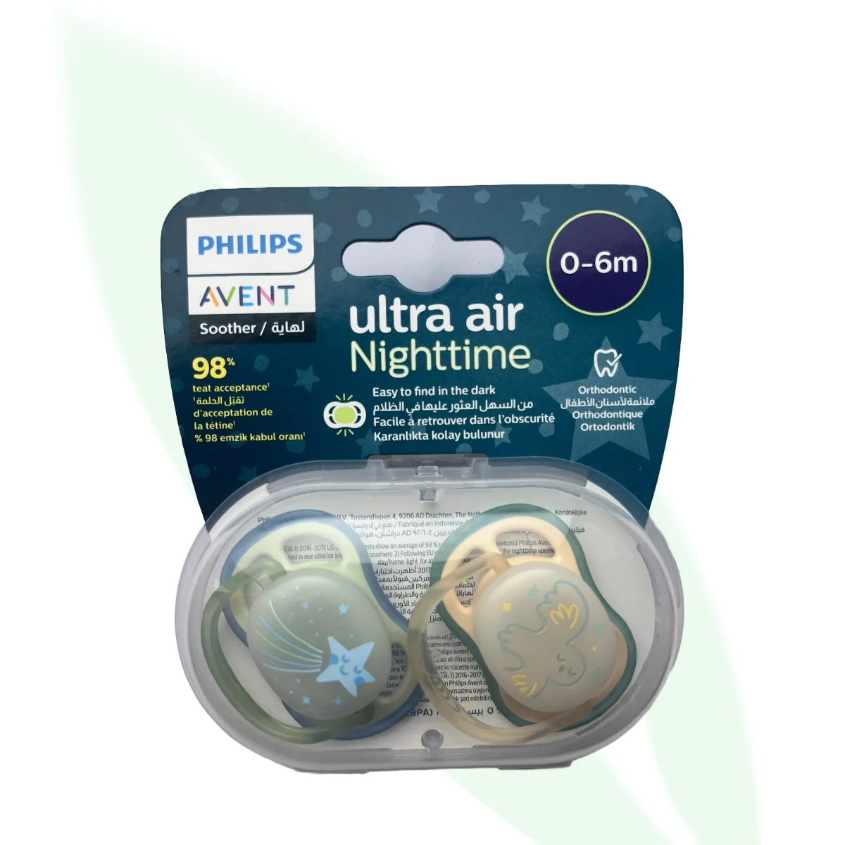 AVENT Ultra Air Nighttime Pacifier 0-6m AVENT Ultra Air Nighttime Pacifier 0-6m