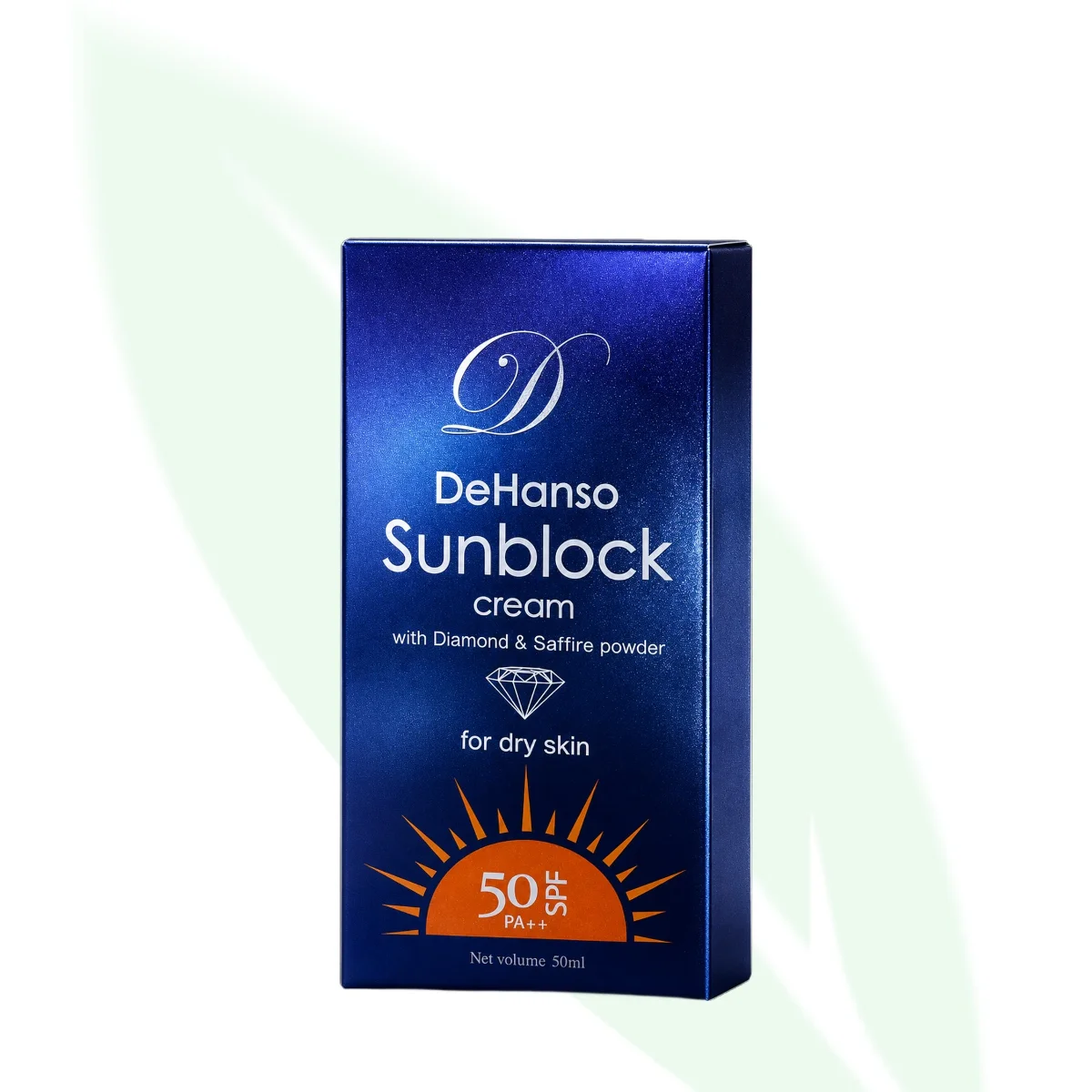 DEHANSO كريم واقي شمس بمسحوق الألماس والياقوت للبشرة الجافة SPF50 50 جم