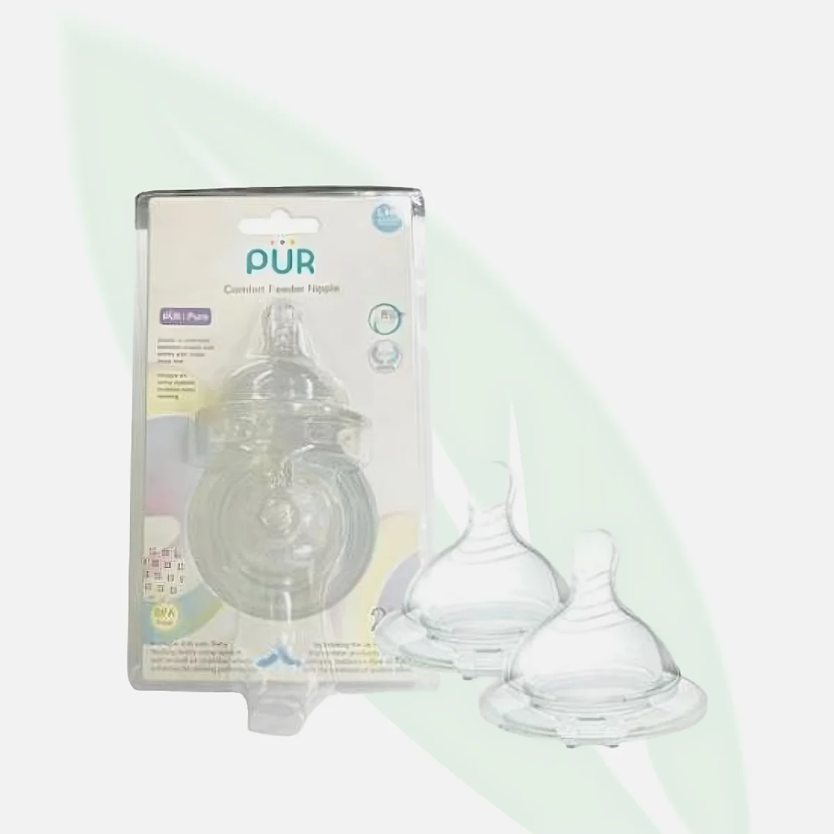 PUR Pro-Flo Anti-Colic Silicone Nipple Large Flow 6m+ PUR Pro-Flo Anti-Colic Silicone Nipple Large Flow 6m+