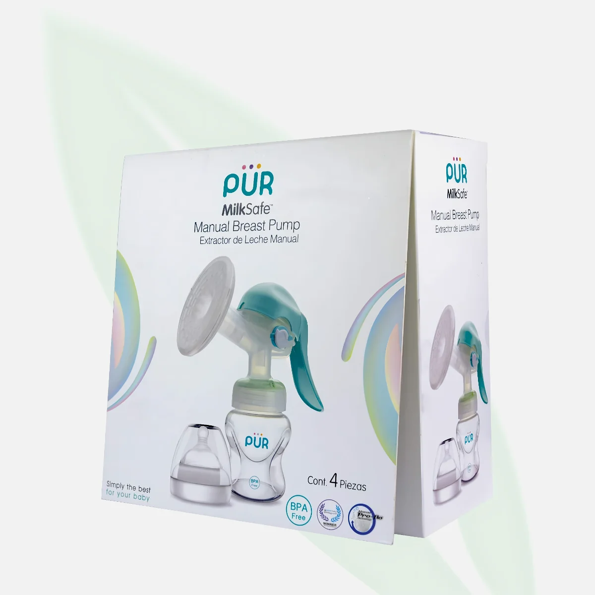 PUR MilkSafe Manual Breast Pump with One-Way Airflow Technology PUR MilkSafe Manual Breast Pump with One-Way Airflow Technology