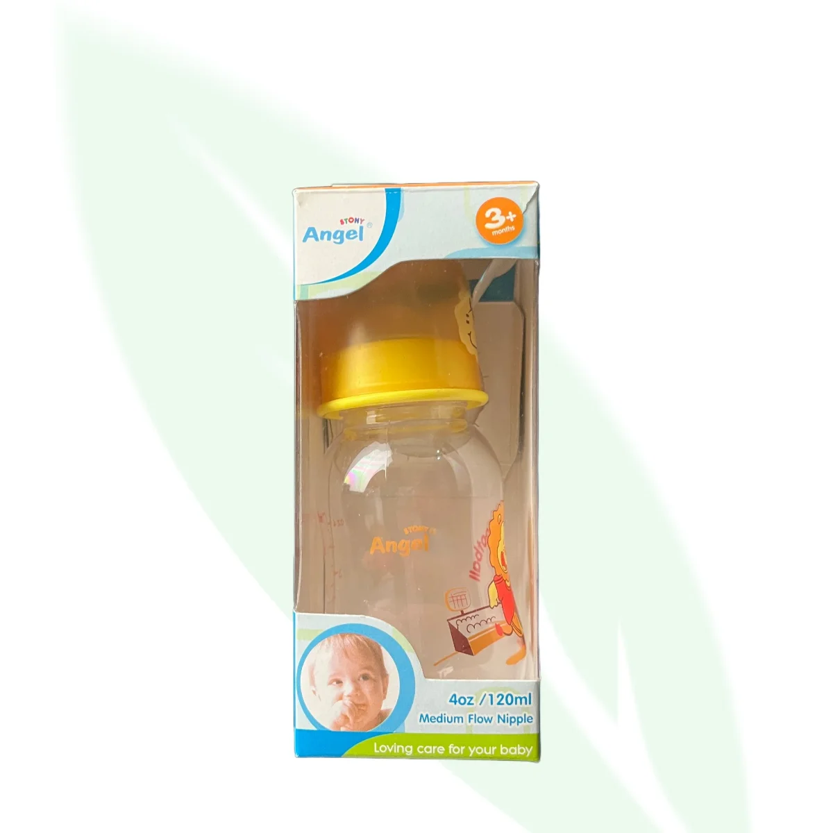 ANGEL BPA-Free Feeding Bottle 3+ Months 125ml