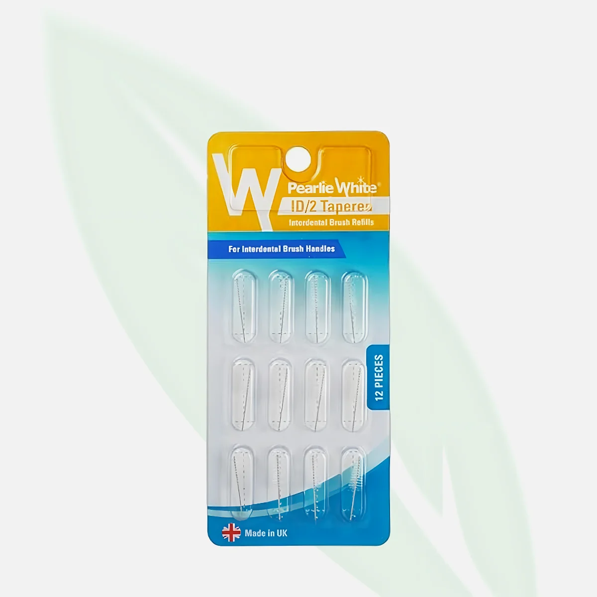 PEARLIE WHITE فرش تنظيف بين الأسنان ID-2 عبوة 12 قطعة