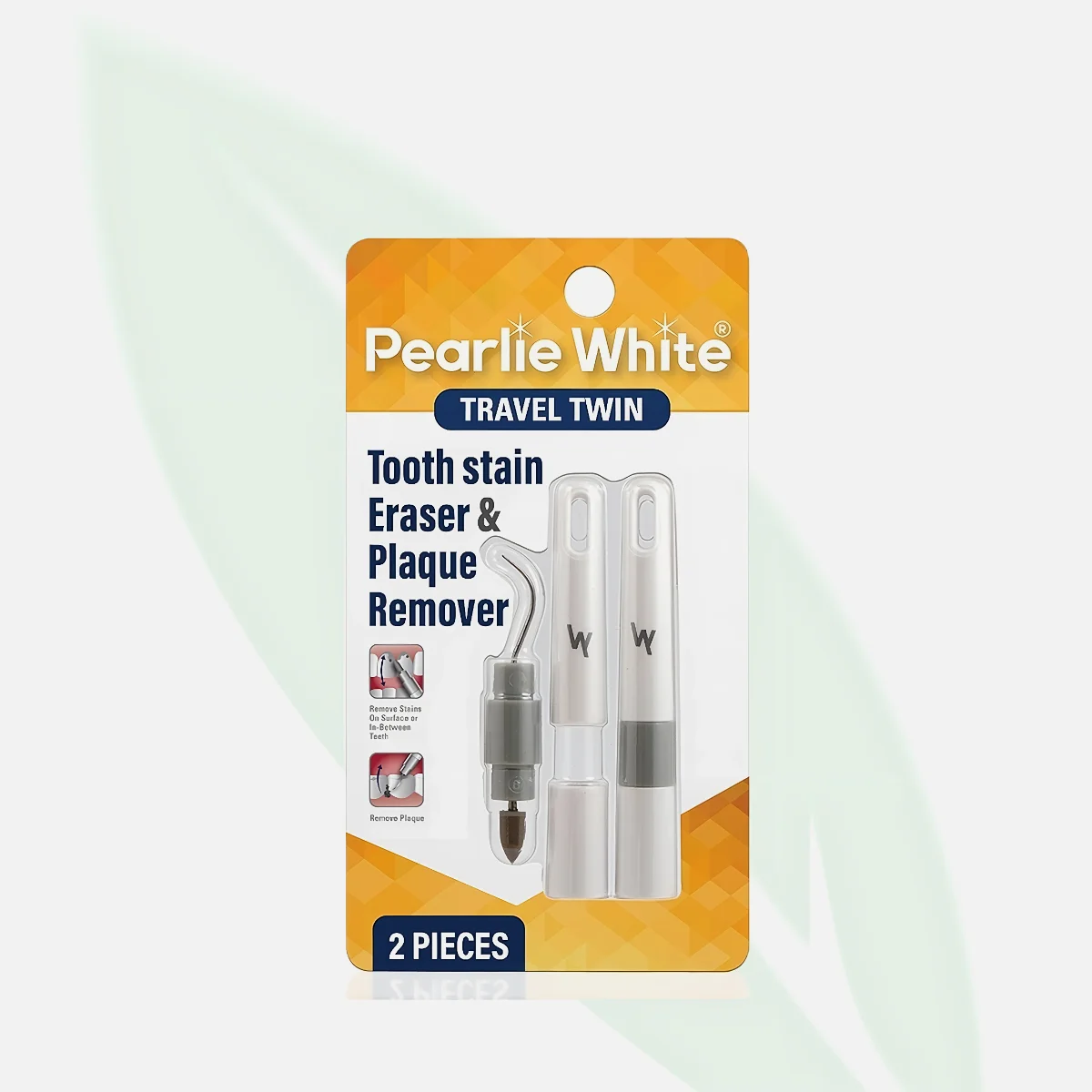 PEARLIE WHITE Travel Twin Plaque & Stain Remover