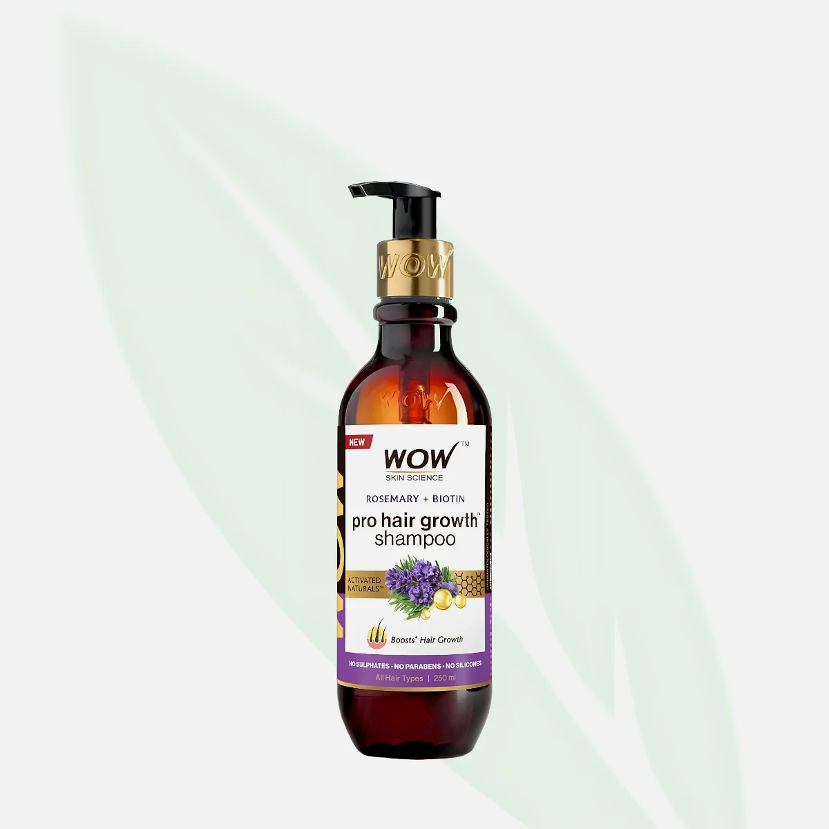 WOW Rosemary with Biotin Hair Growth Shampoo 250ml WOW Rosemary with Biotin Hair Growth Shampoo 250ml