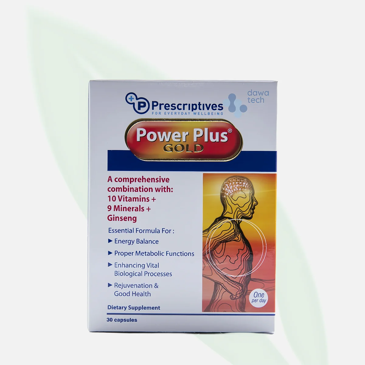 Power Plus Gold مكمل الفيتامينات والمعادن والجينسينج 30 قرص