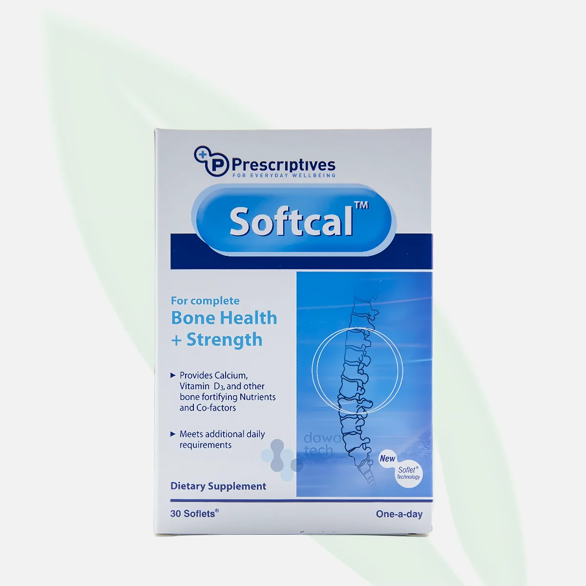 Softcal مكمل الكالسيوم وفيتامين د3 والمغنيسيوم لصحة العظام 30 حبة