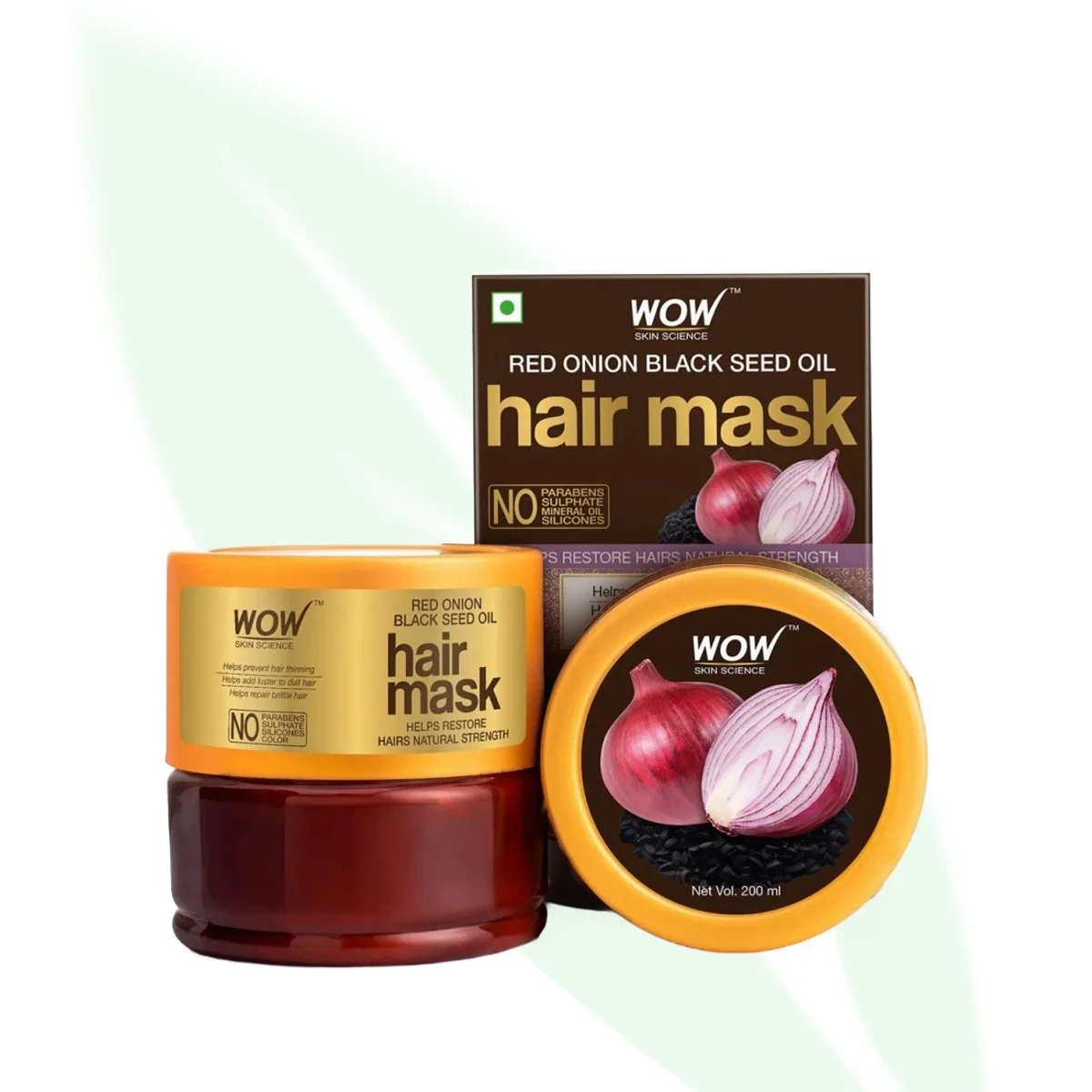 WOW Red Onion Black Seed Oil Hair Mask 200ml WOW Red Onion Black Seed Oil Hair Mask 200ml