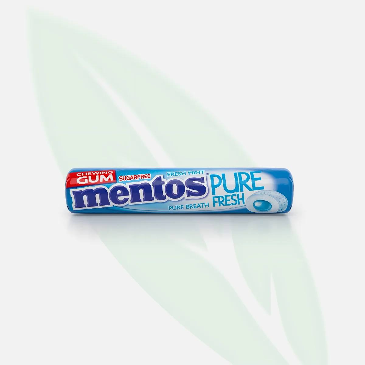 MENTOS Pure Fresh Sugar-Free Fresh Mint Gum Roll 50 Pieces MENTOS Pure Fresh Sugar-Free Fresh Mint Gum Roll 50 Pieces