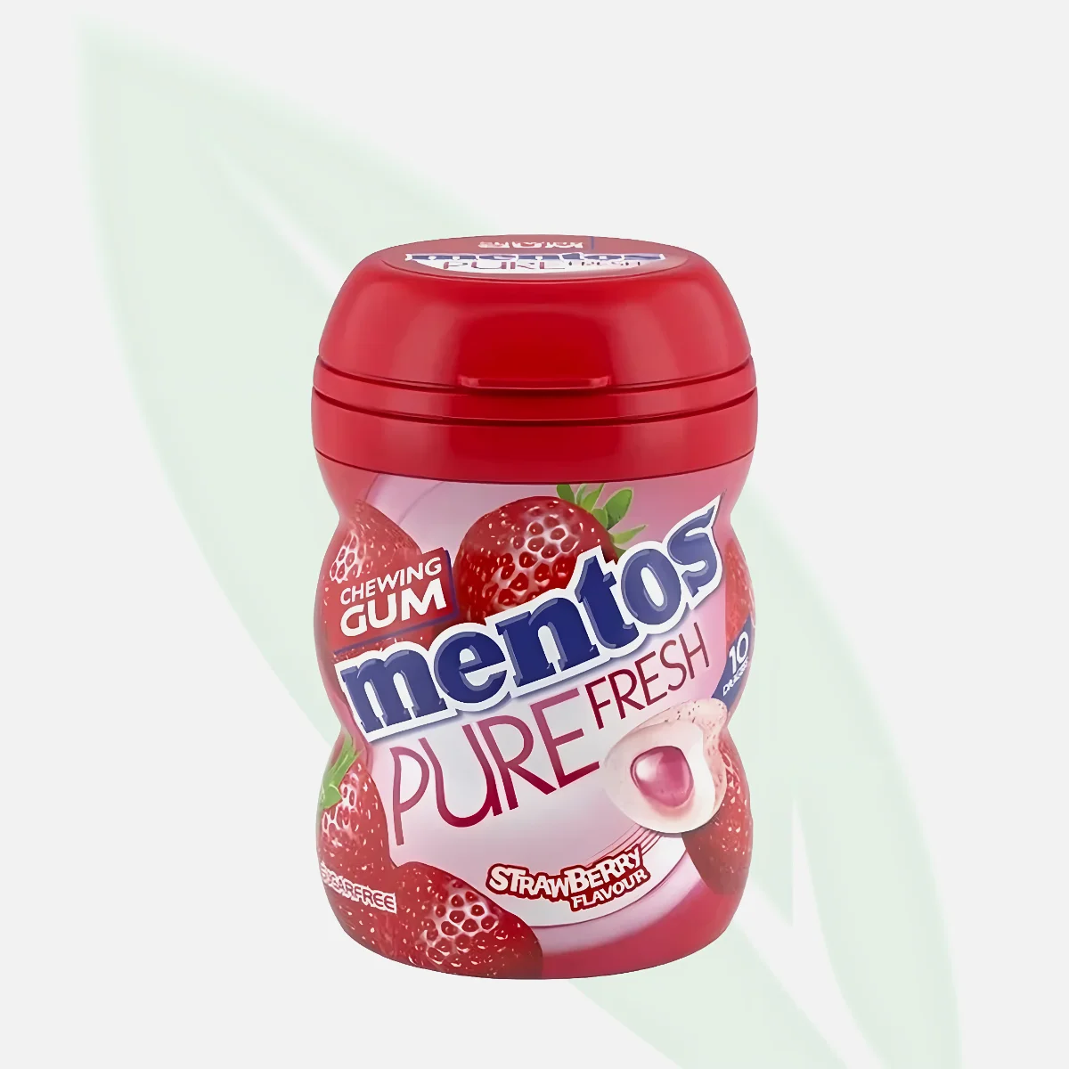 MENTOS Pure Fresh Strawberry Sugar-Free Chewing Gum 10 Pieces MENTOS Pure Fresh Strawberry Sugar-Free Chewing Gum 10 Pieces