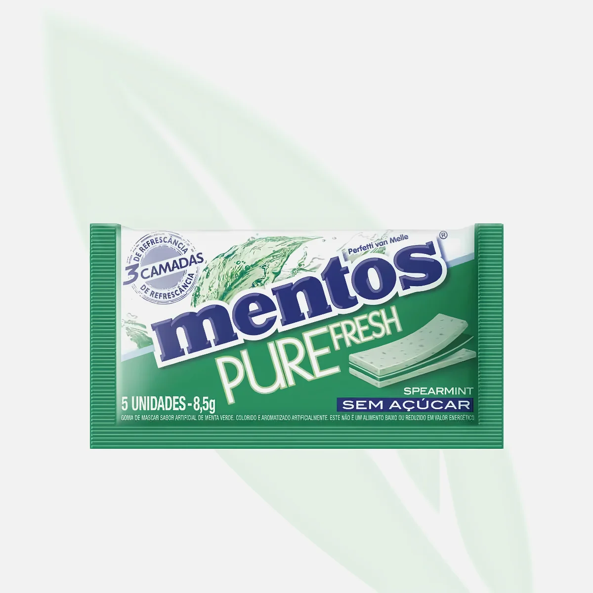 MENTOS Pure Fresh Sugar-Free Spearmint Chewing Gum MENTOS Pure Fresh Sugar-Free Spearmint Chewing Gum