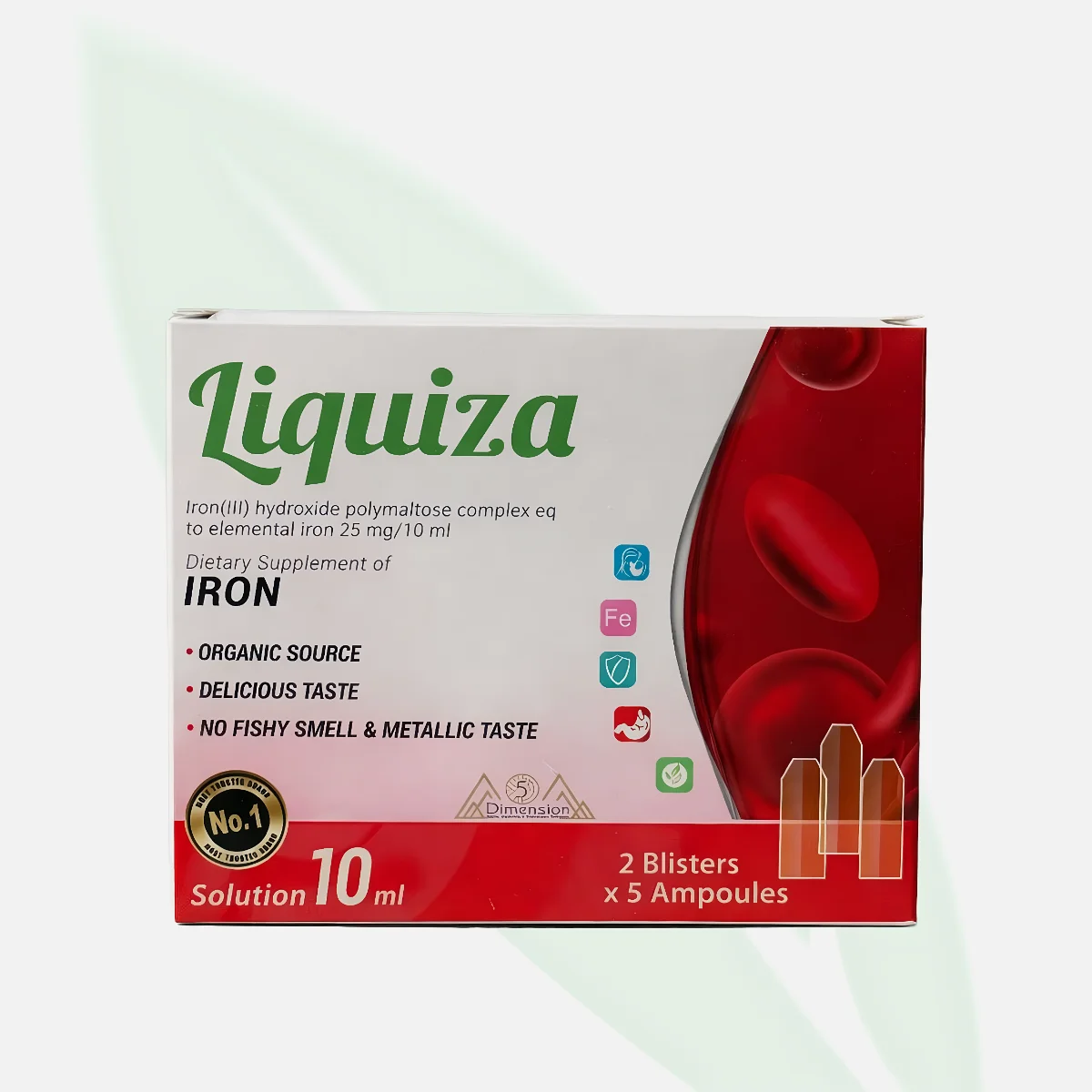 LIQUIZA قطرات الحديد الفموية للأطفال 10 مل LIQUIZA قطرات الحديد الفموية للأطفال 10 مل