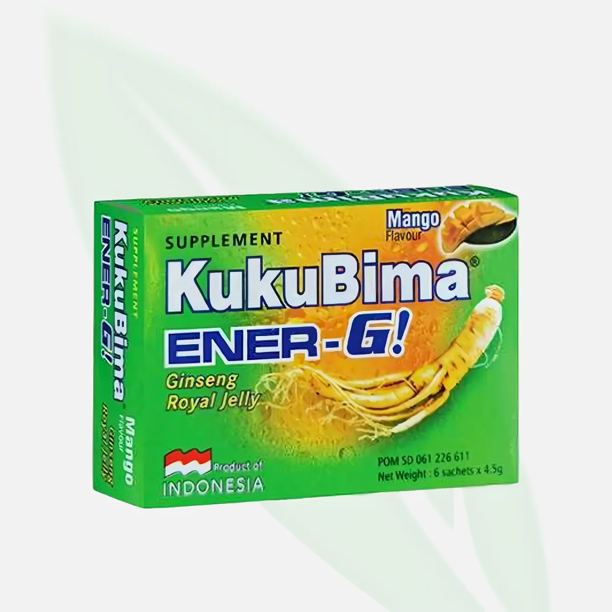 KUKUBIMA ENER-G مشروب الطاقة البودرة بنكهة المانجو 6 أكياس