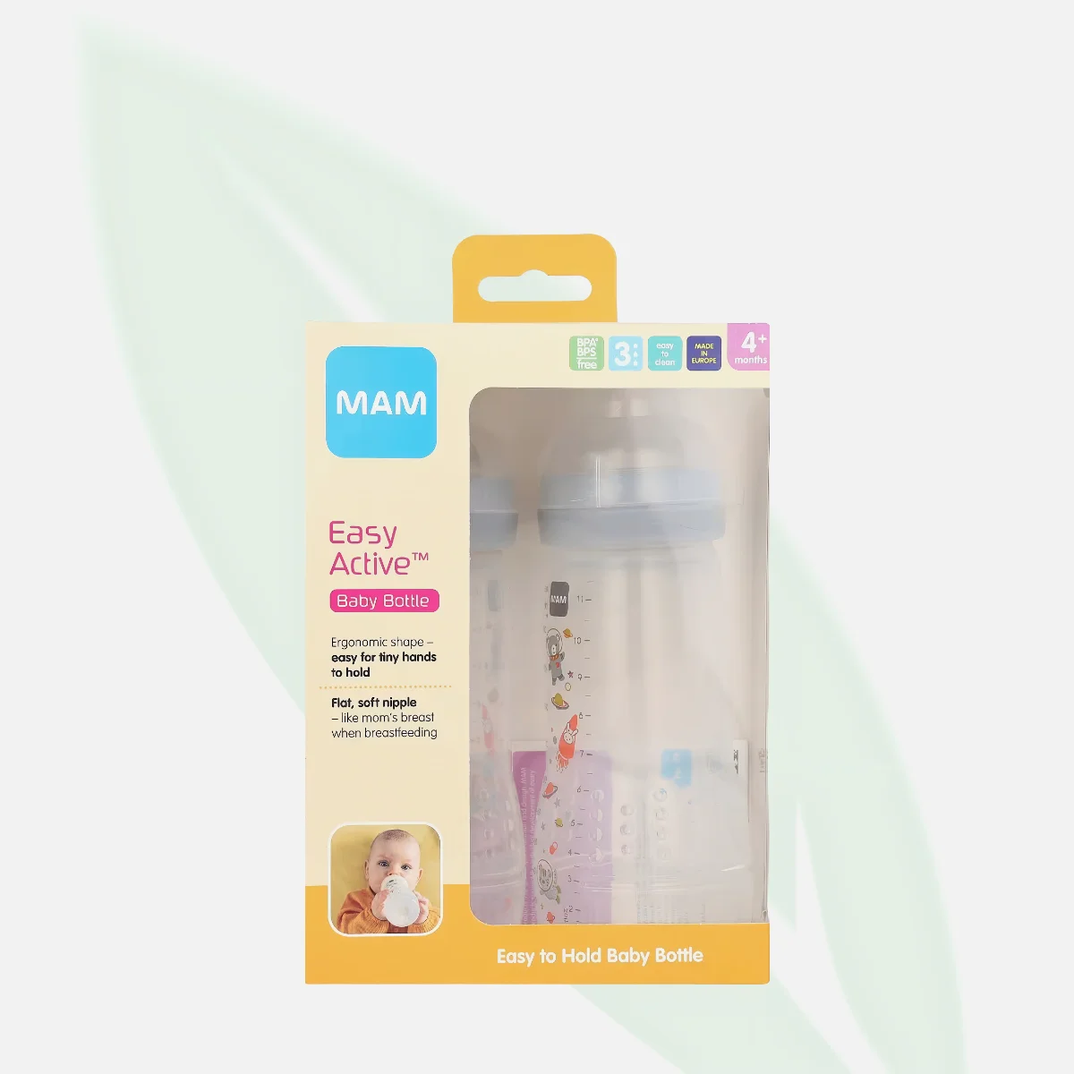 MAM Anti-Colic Self-Sterilizing Baby Bottle 4+ Months