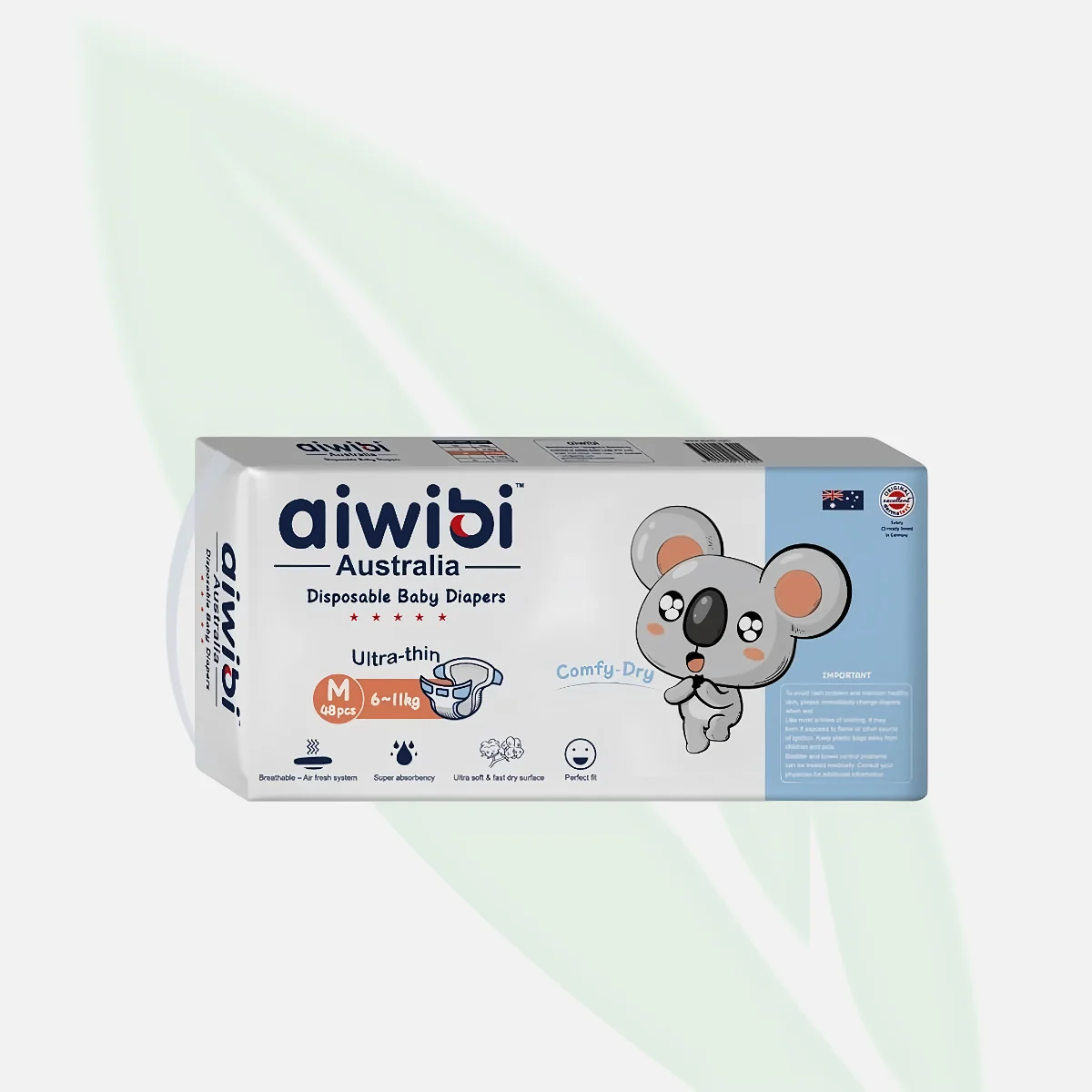 AIWIBI Baby Diapers Size M (3) Ultra-Soft 48pcs AIWIBI Baby Diapers Size M (3) Ultra-Soft 48pcs