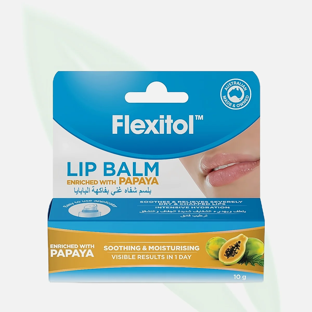 FLEXITOL Lip Balm Enriched with Papaya 10g FLEXITOL Lip Balm Enriched with Papaya 10g